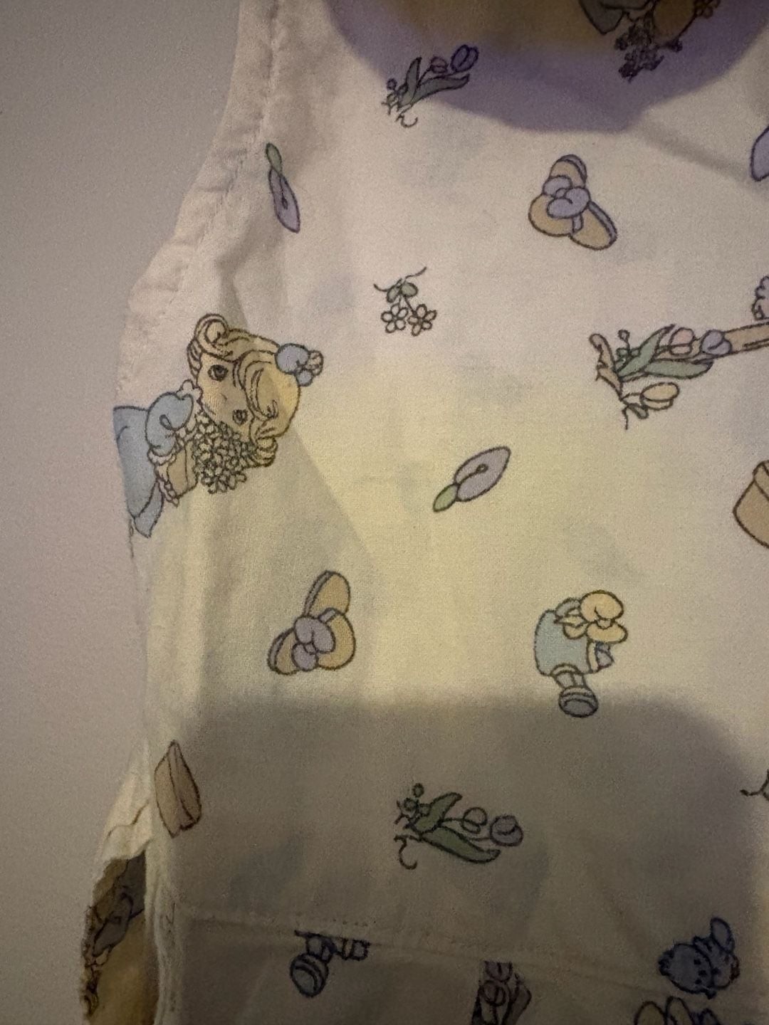 Vintage handmade Precious Moments Sleeveless Button-Down Dress