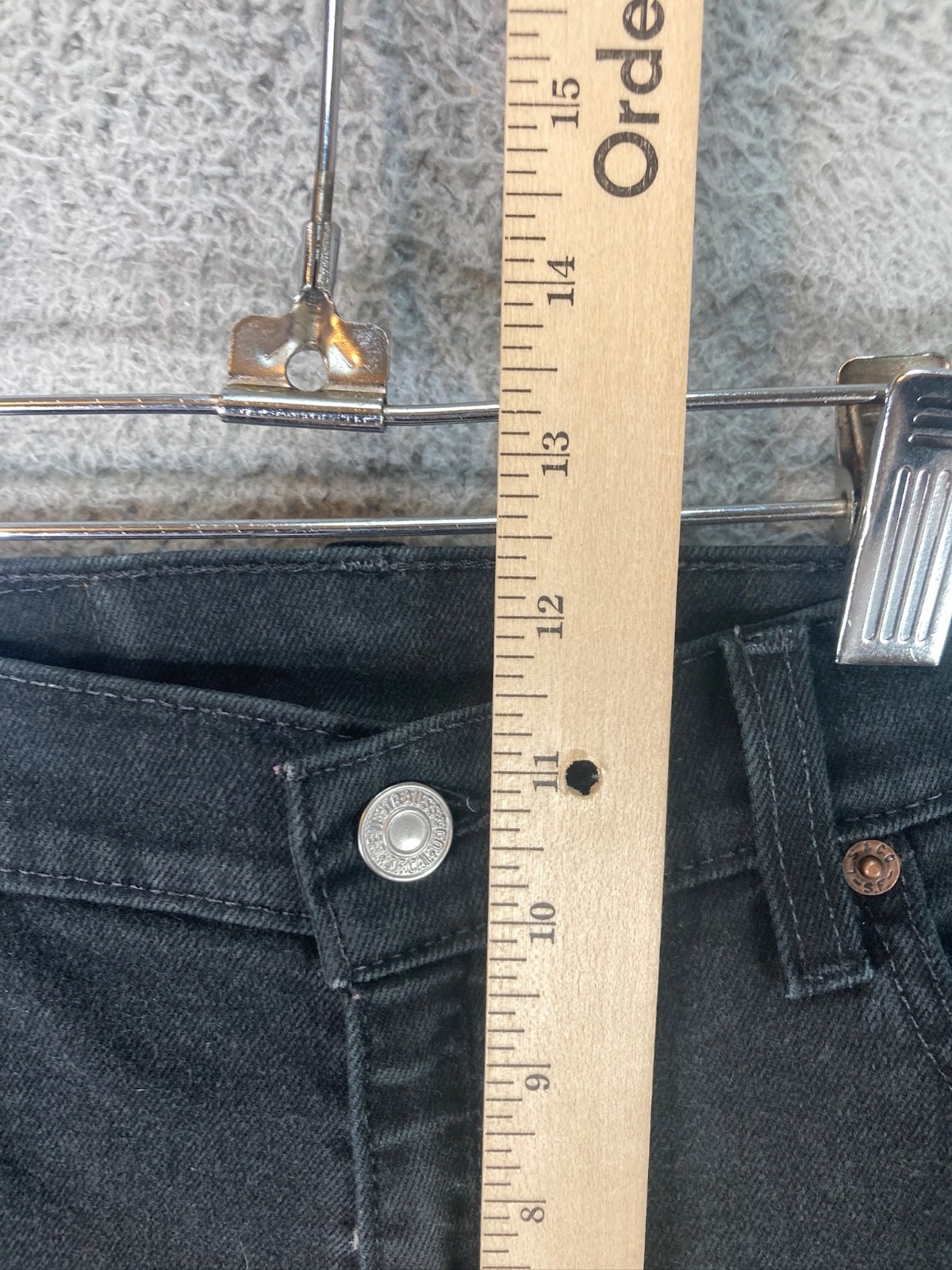 Levis 550 Jeans Womens Size M 8 Mis BlackRelaxed Fit Tapered Leg 28×30 VTG