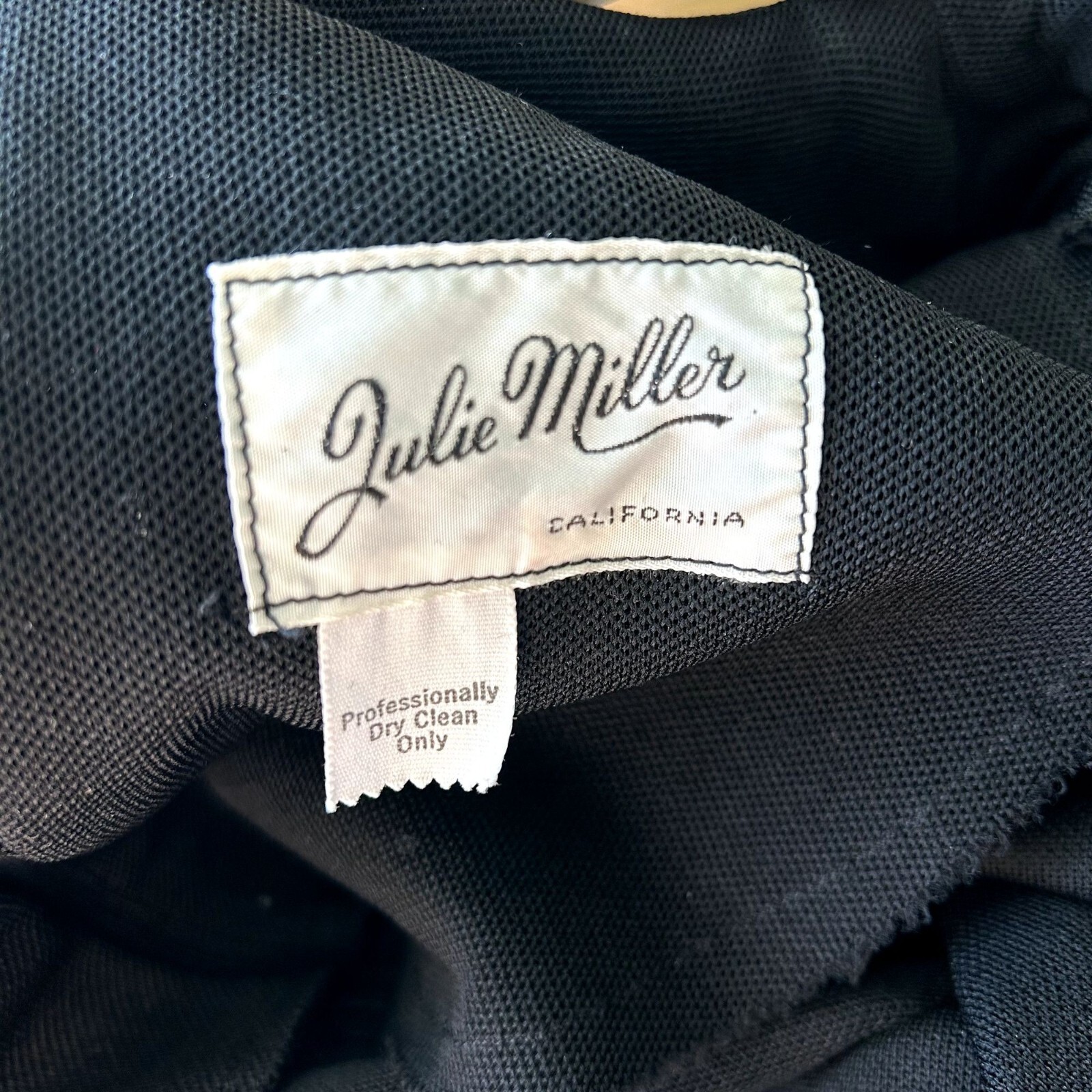 Vintage Julie Miller Black Maxi Dress w/Sequins and Embroidery