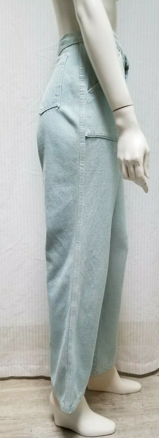 Vintage Light Wash High Rise Straight Leg Jeans W 29″ x L 30″