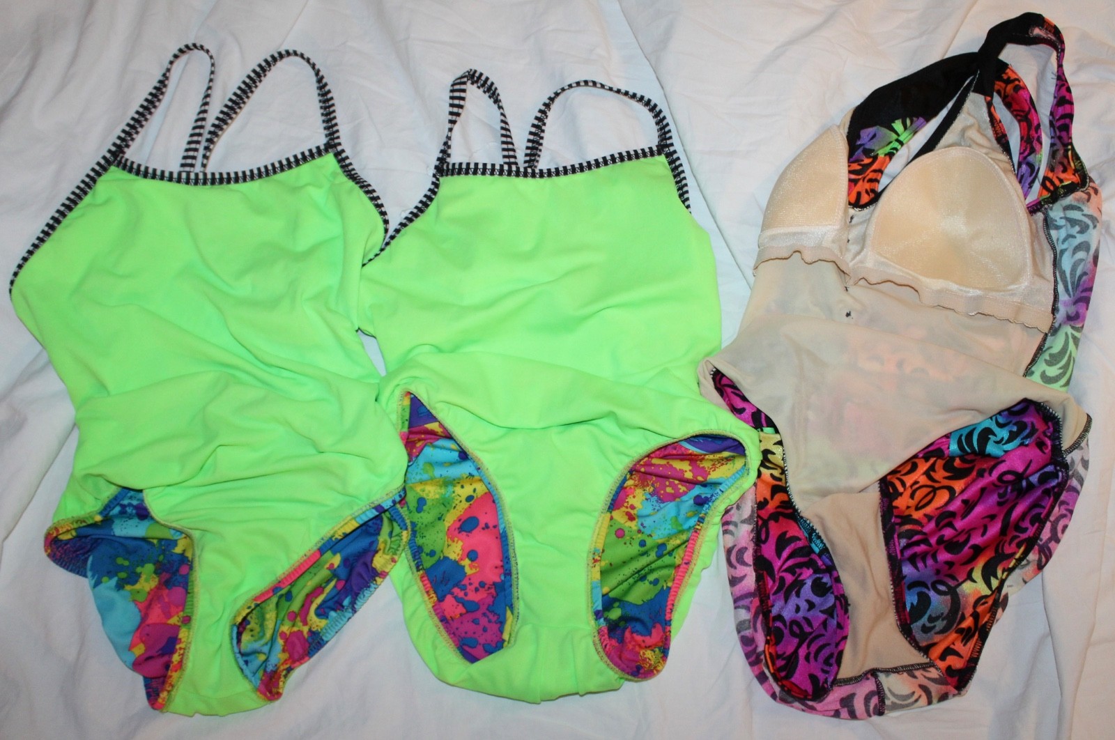 Vintage swimsuit bathing suit lot 80- 90s 1 piece maillot 10 items clearance
