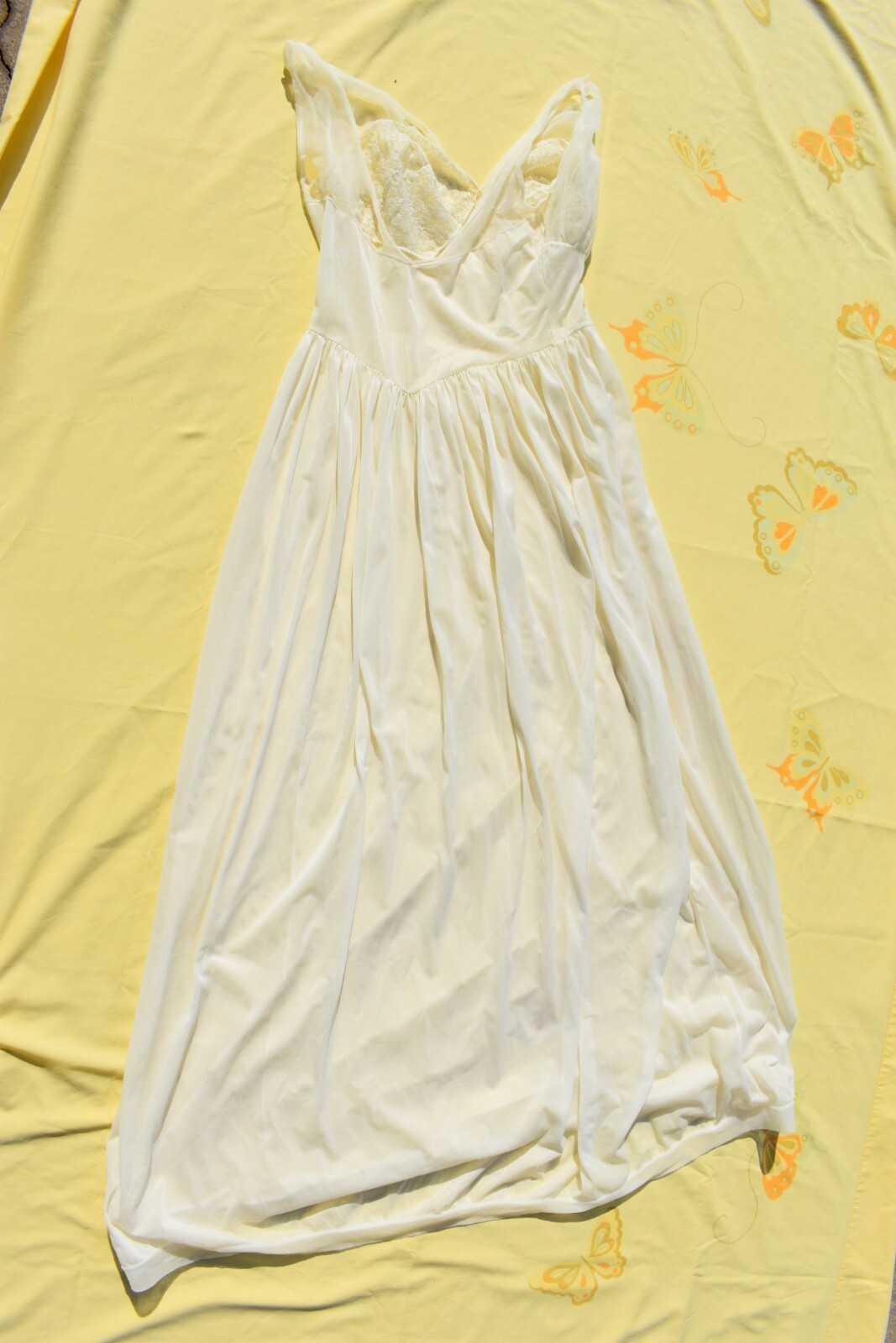 VTG TLC unique Vanity Fair Layered Nylon Tricot Lace Negligee READ