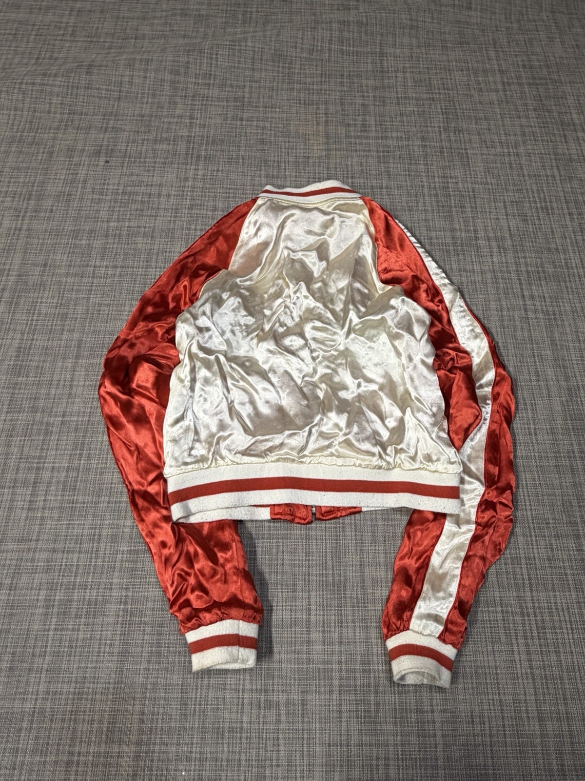 VTG Sukajan Souvenir Jacket, Woman’s Sz S Japanese-Style Embroidery Reversible