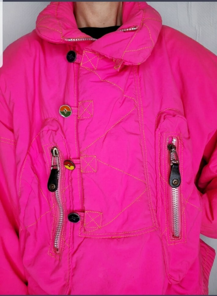 VTG 90s 🔥Fire and Ice❄ Hot Pink Small Winter Ski Jacket Sunice Rare Coat EUC