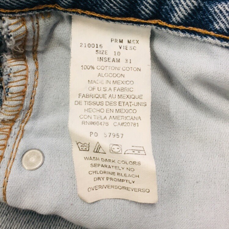 Tommy Hilfiger Mom Jeans Denim Pants Vintage 90s SPELLOUT Blue Baggy Hipster 10