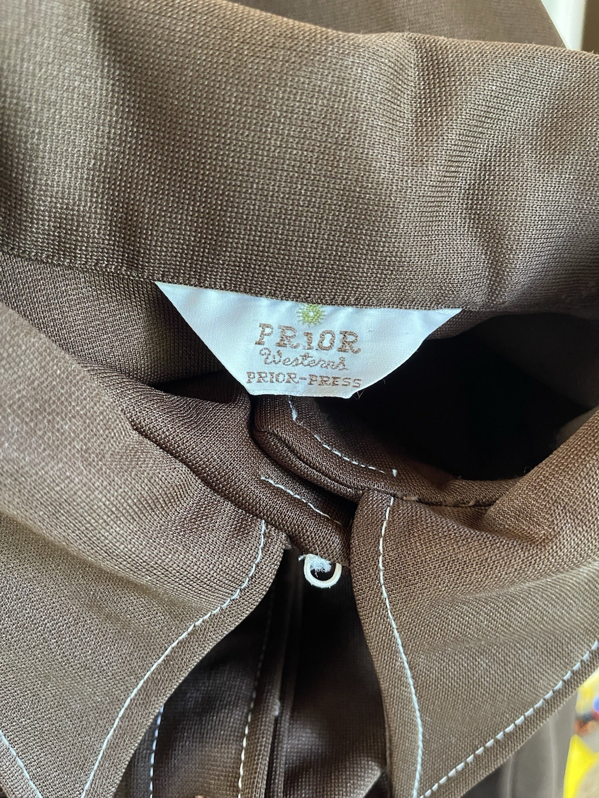 1970s Retro Vintage Prior Westerns Women’s Jacket and Flare Leg Brown 2pc. Suit