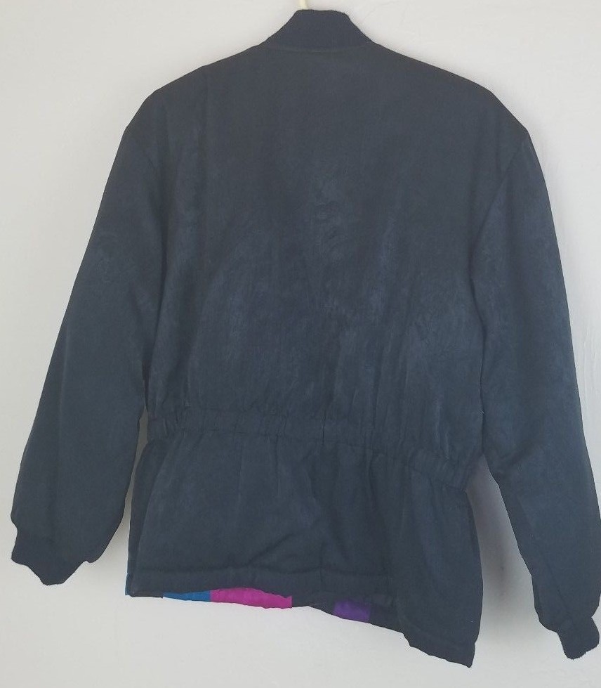 Mulberry Street Coat Womens Vintage Retro Jacket 80’s 90’s Sz Medium Purple s68