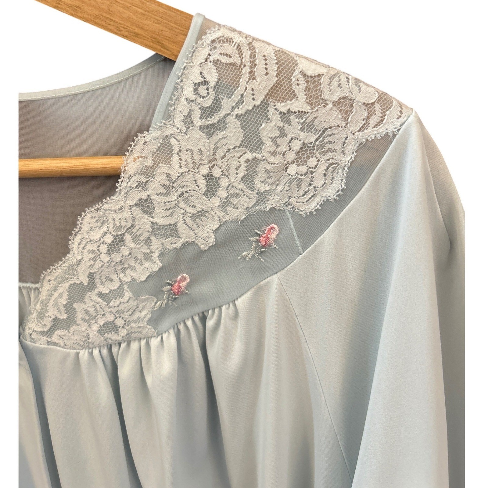 Vintage Shadowline Night Robe Grandmacore Coquette Regencycore Feminine Pastel