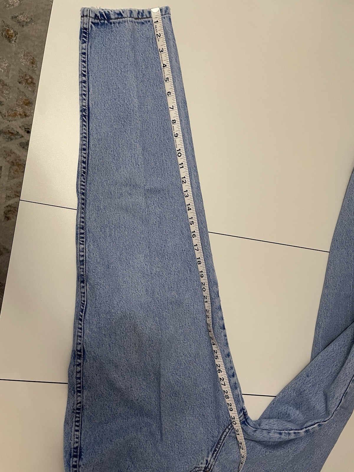 Vintage Zena 90s Y2K High Waist Denim Distressed Tapered Blue Mom Jeans 26 Waist