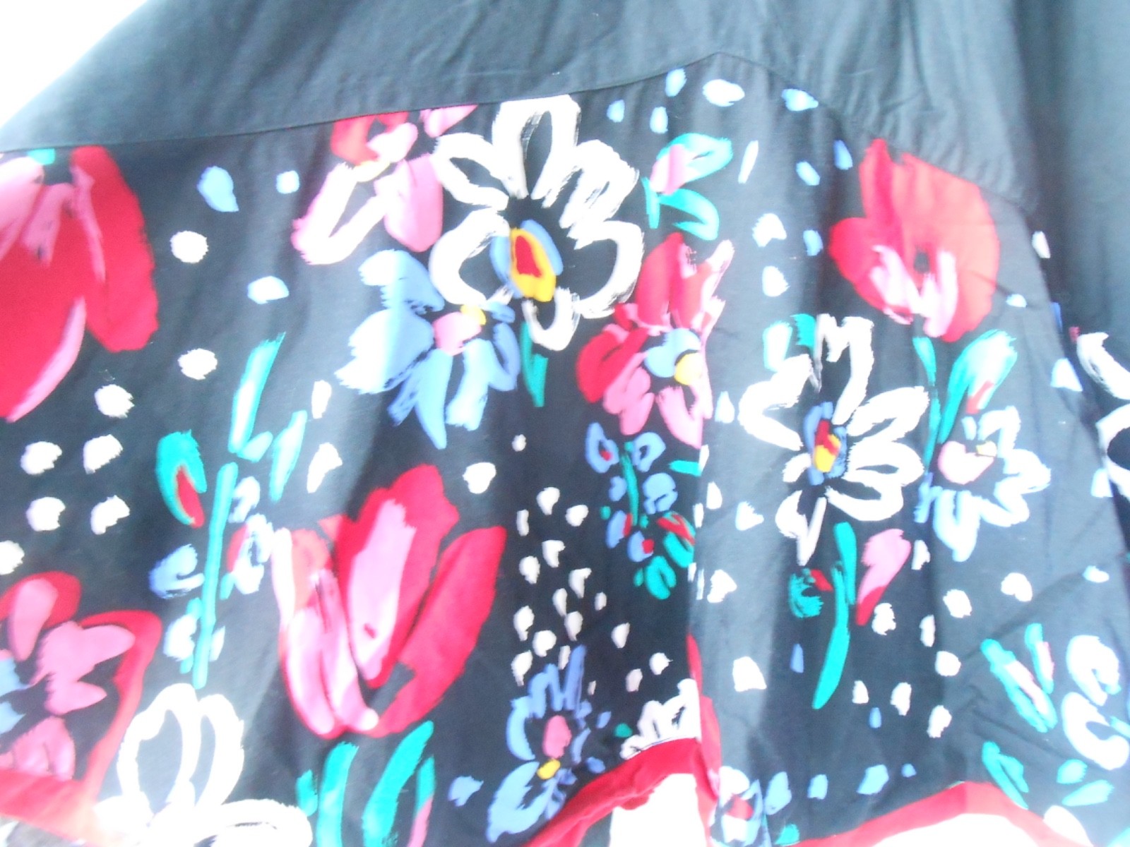 VTG 80s Choon California 100% Cotton Maxi Halter Dress Black Full Skirt Sz 14/Lg