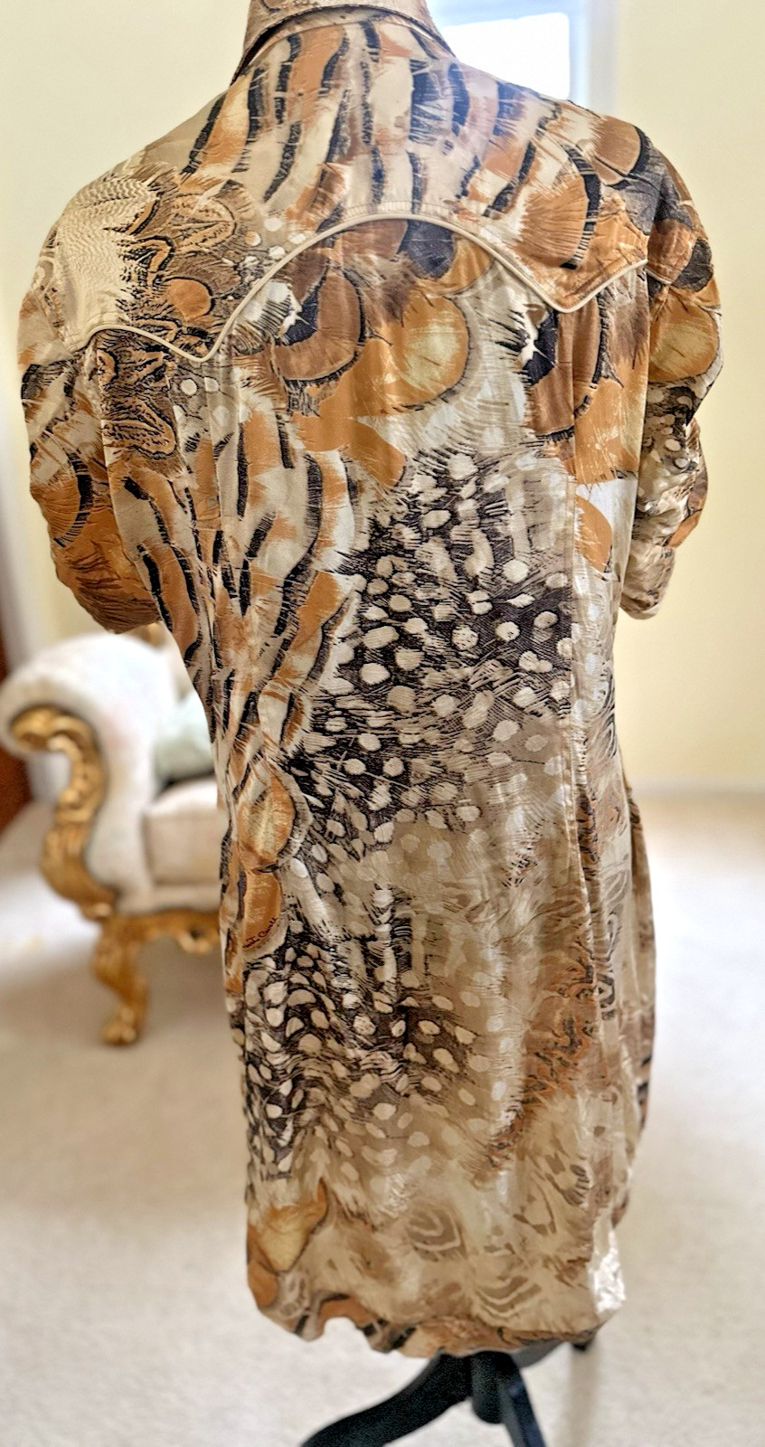 Vintage 2003-ROBERTO CAVALLI DRESS Size L Stretchy!! Body fitting!!