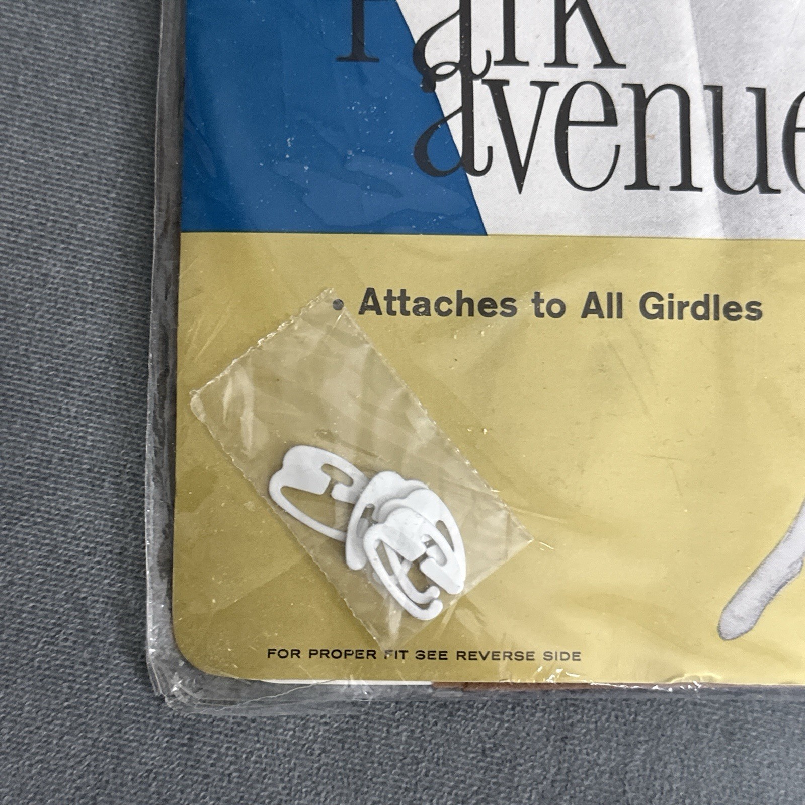 Vintage Loop-Top Park Avenue Nylon Stockings Cantrece II NOS Size 2 Clasps 1960s