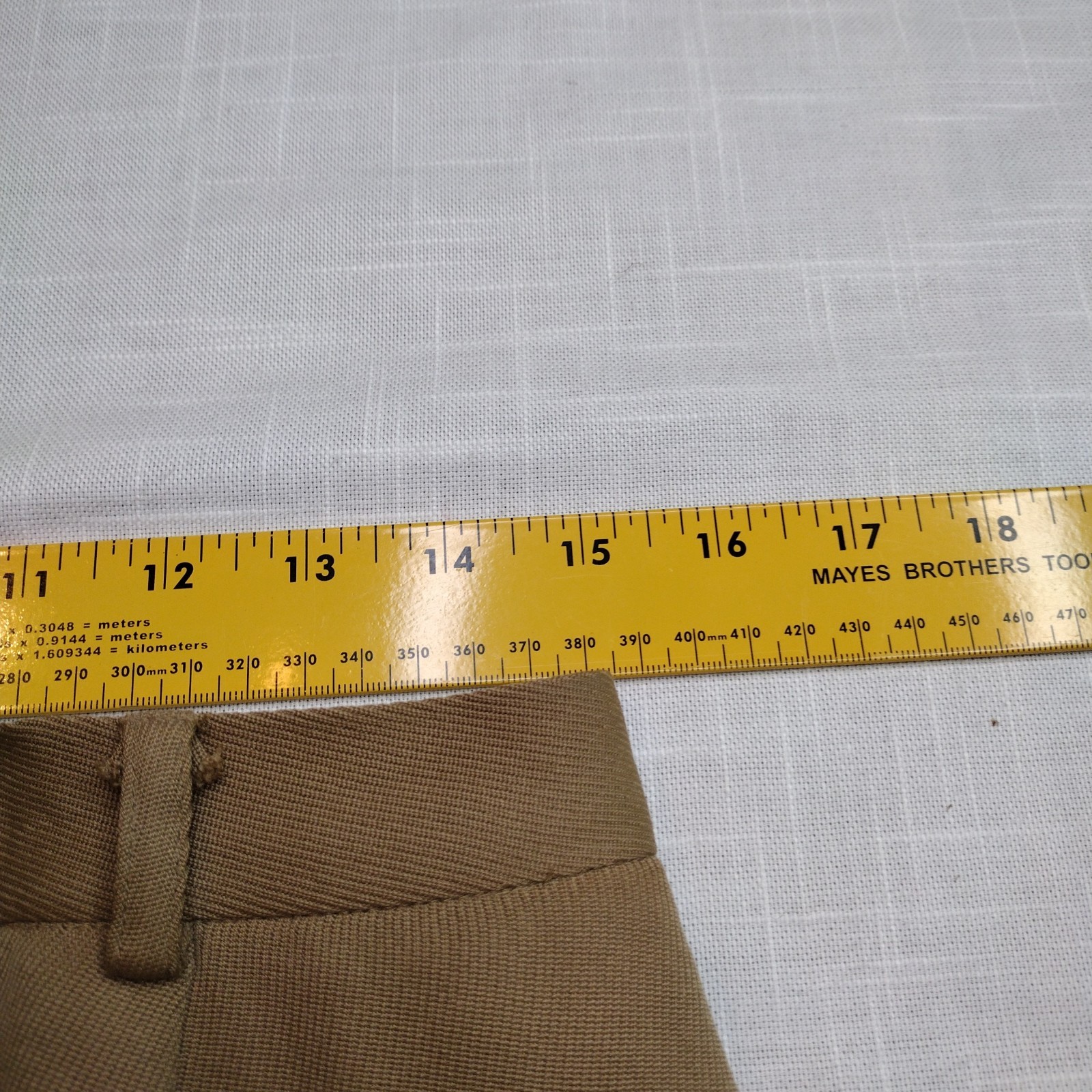 INC Womens 12 Silk Wool Blend Vintage Pleated Zip High Waist pants Trousers Tan