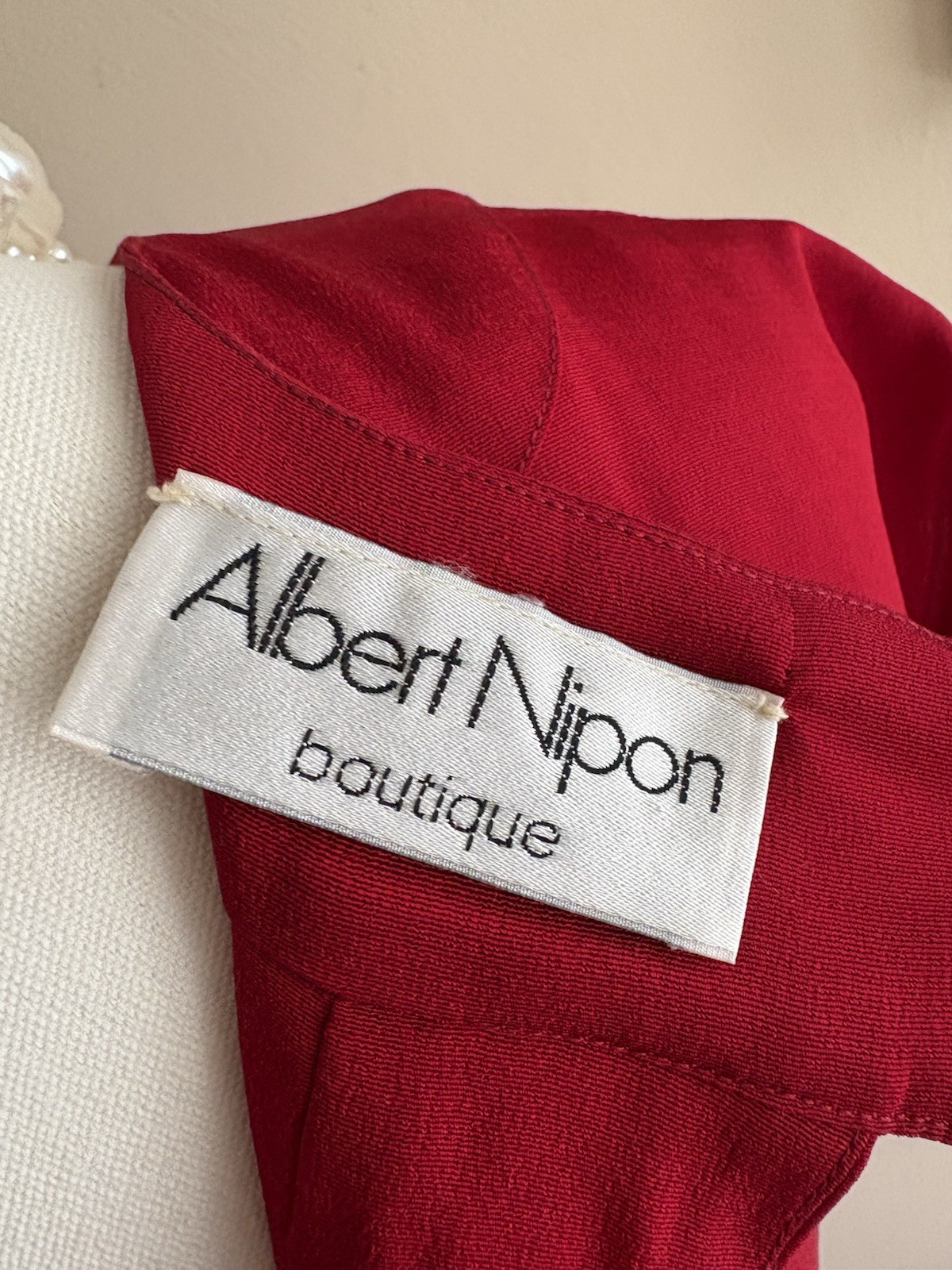 Albert Nipon Vintage Red Dress