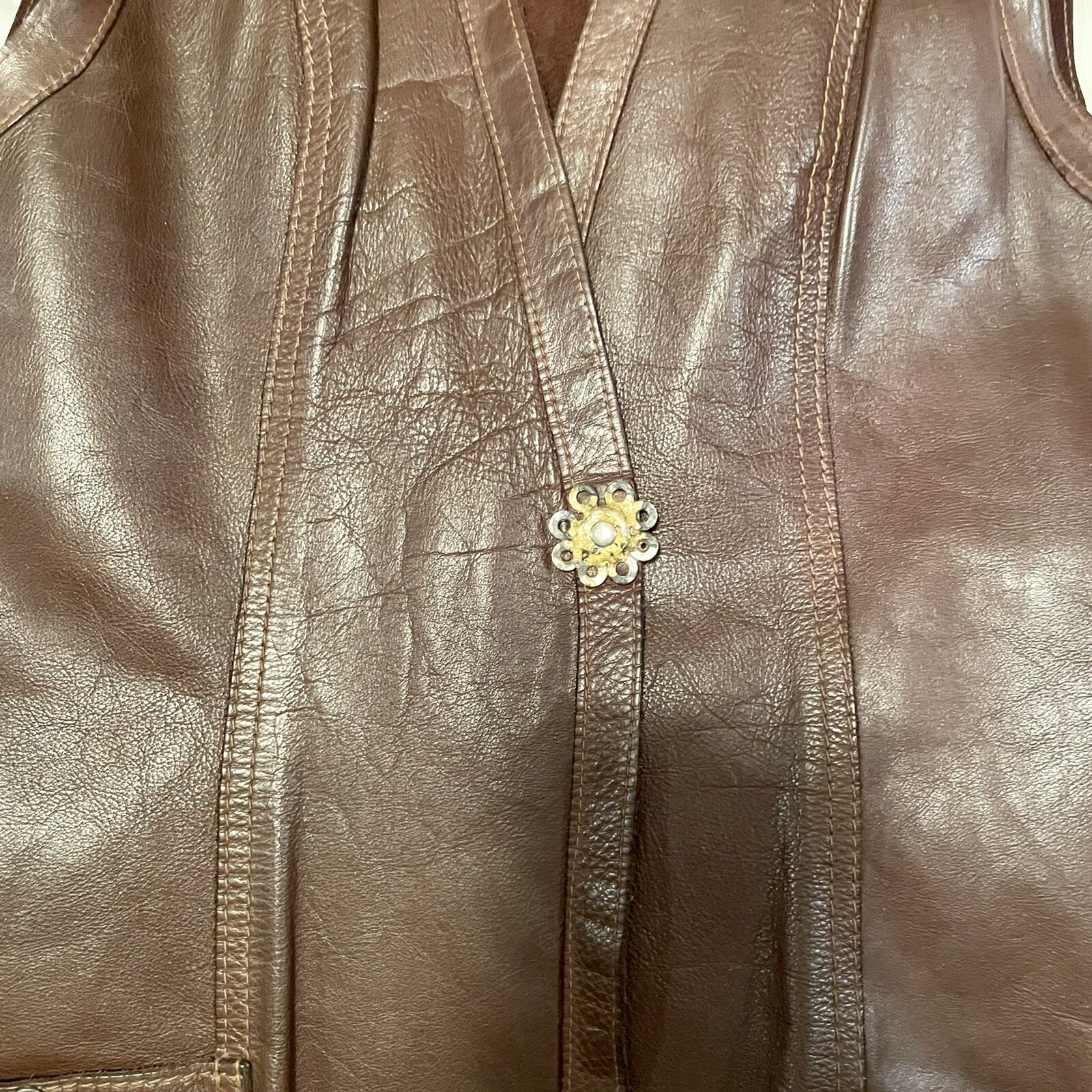 Cordoba Suedewear Vintage Late 60s 70s Hippie Rock n Roll Band Sleeveless Vest