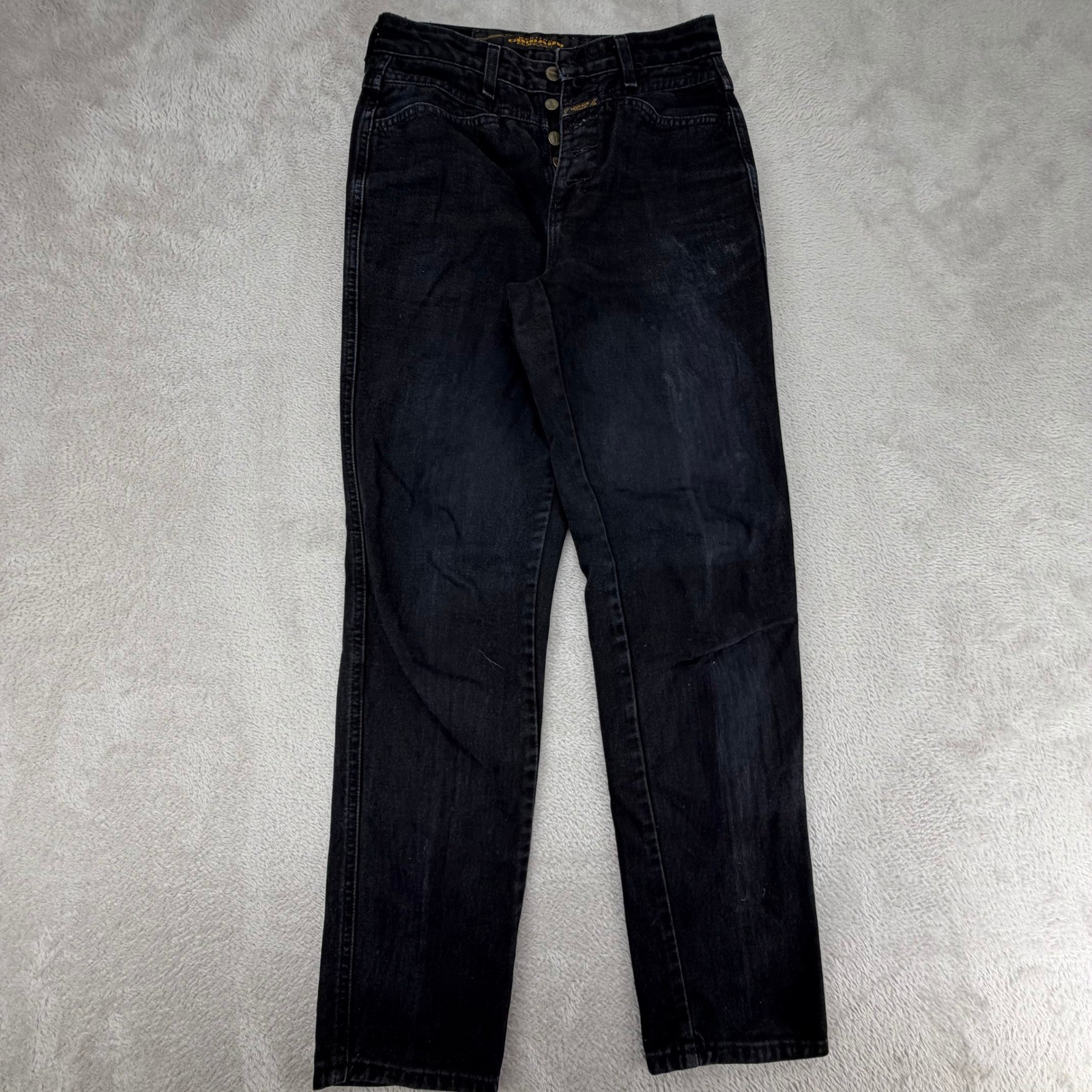 Vintage Marithe Francois Girbaud Womens Jeans 5/6 Black Preowned High Rise 90s