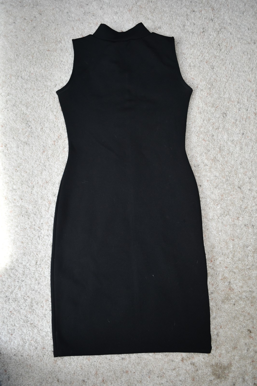 BLACK MISSGUIDED POLYESTER ELASTANE DRESS SIZE 4