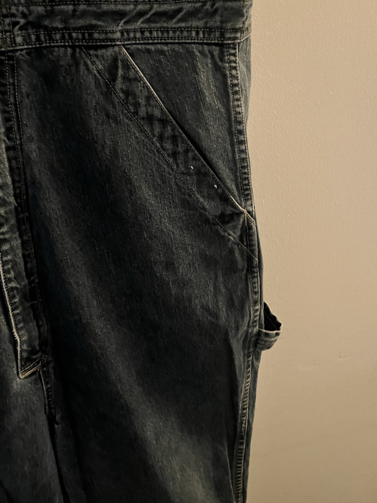 Vintage Denim 1980s Gasoline Sleeveless Jumpsuit Women’s Medium