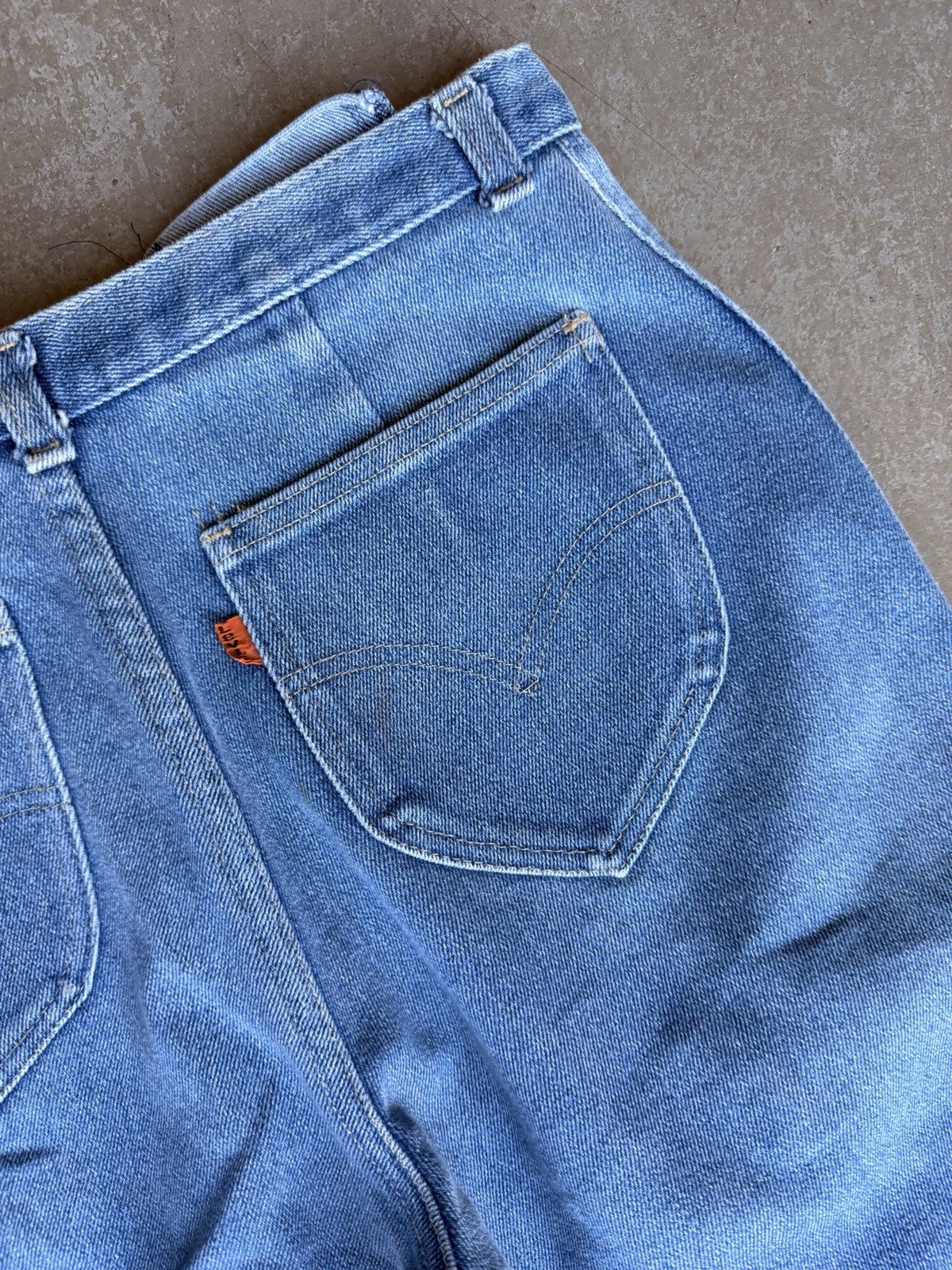 Vintage 60s 70s Levi’s Orange Tab Jeans Straight Leg Woman’s 30×27”