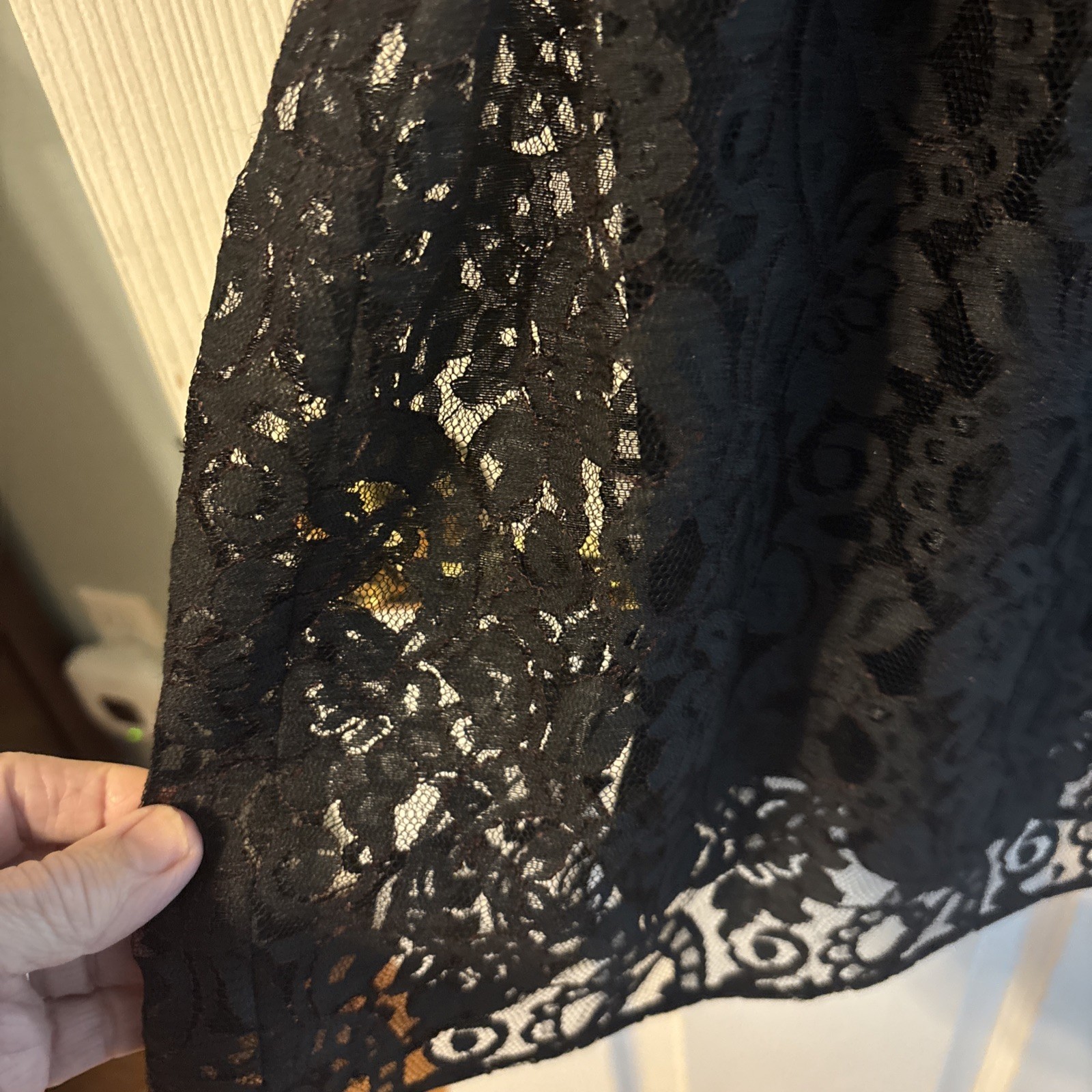 Vintage, Gothic Dress, Wilroy Traveller New York, Black All-LACE Dark Shadows