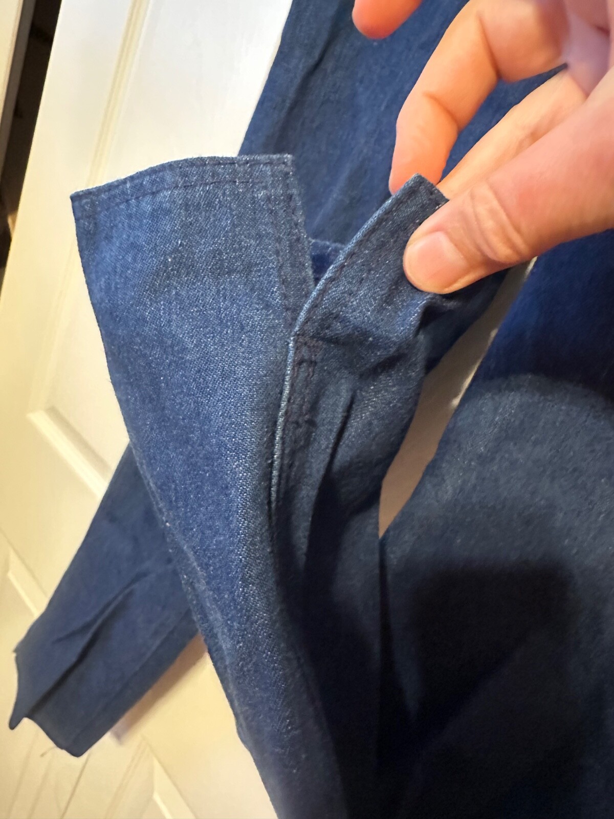 Vintage Rag City Blues Los Angeles Zip Around Denim Jeans Size 30 9/10 Dark Wash