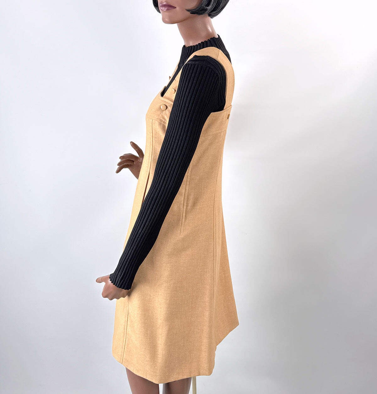 Vintage 70s Mod Jumper Dress Courreges S/XS Designer