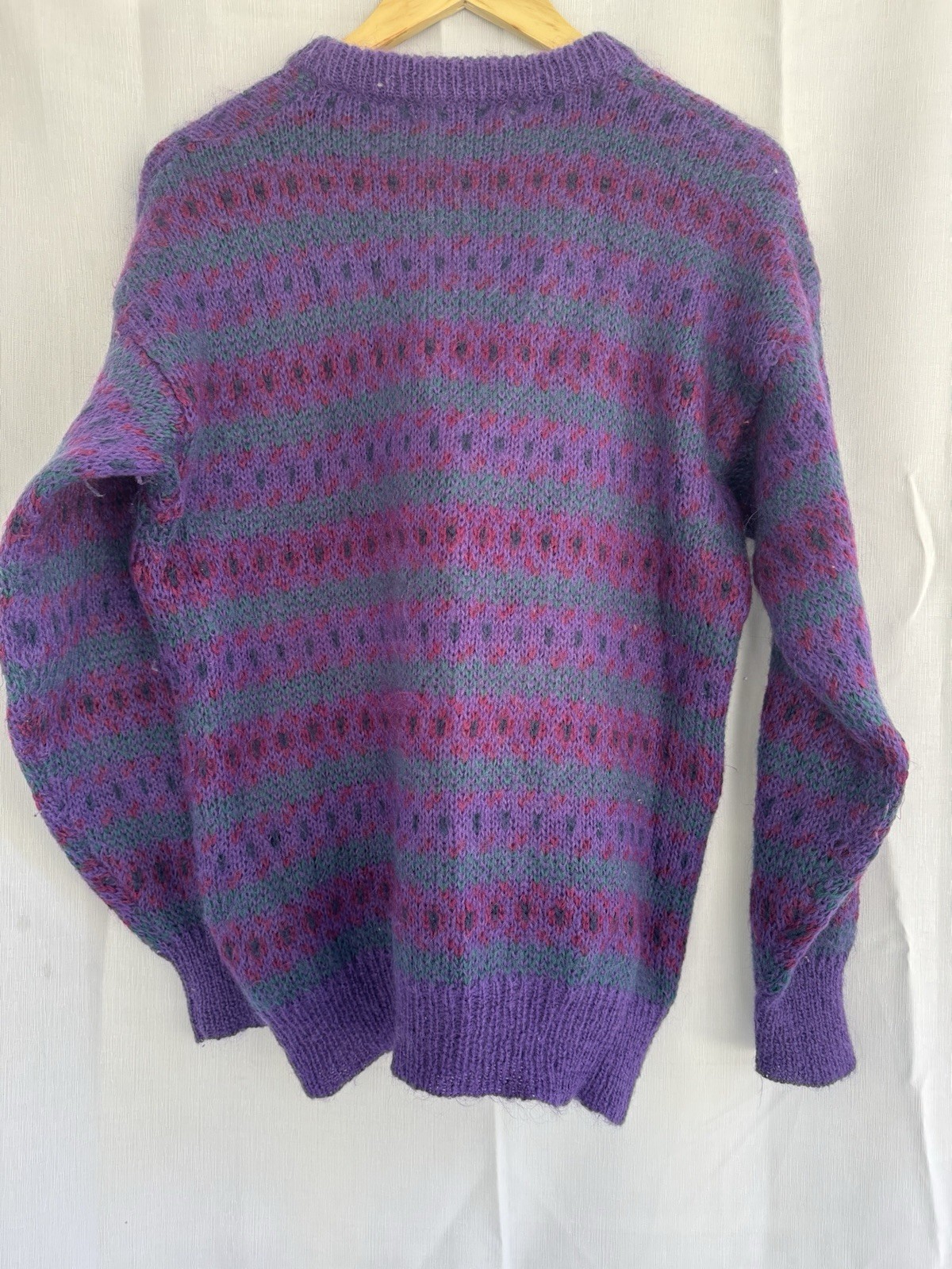 VINTAGE 80s Jump Mohair Blend JUMPER SWEATER 1980s Knitwear