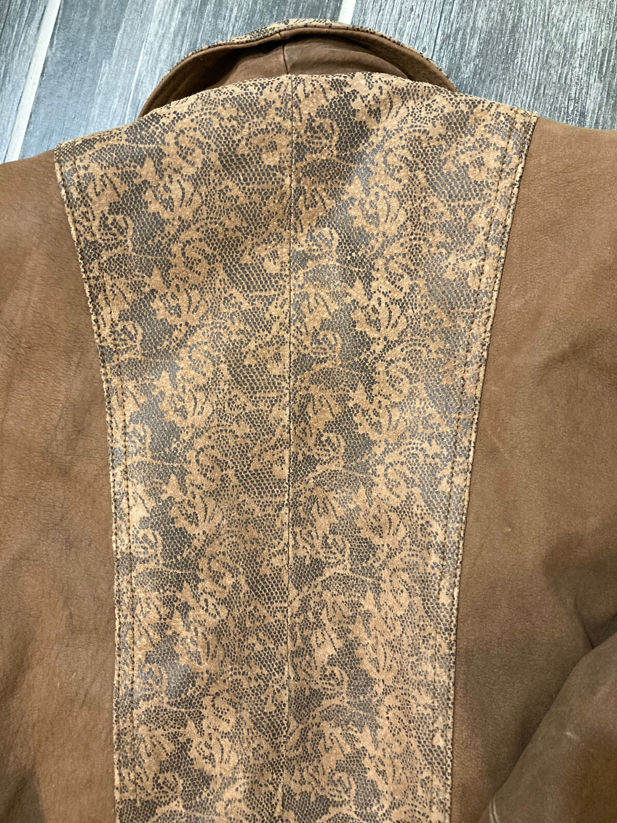 Vintage 80-90s Floral/Animal Print Jacket Boho Rock Glam Western Yellowstone J2