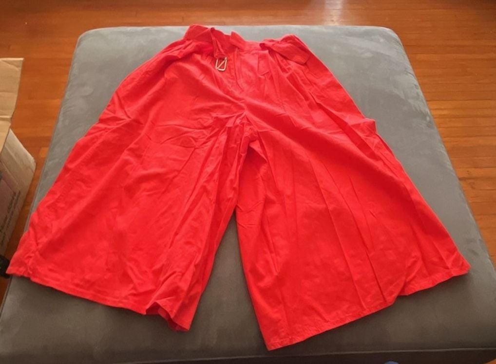 Vintage 1970’s Campus Casuals of California Red Wide Leg Culottes