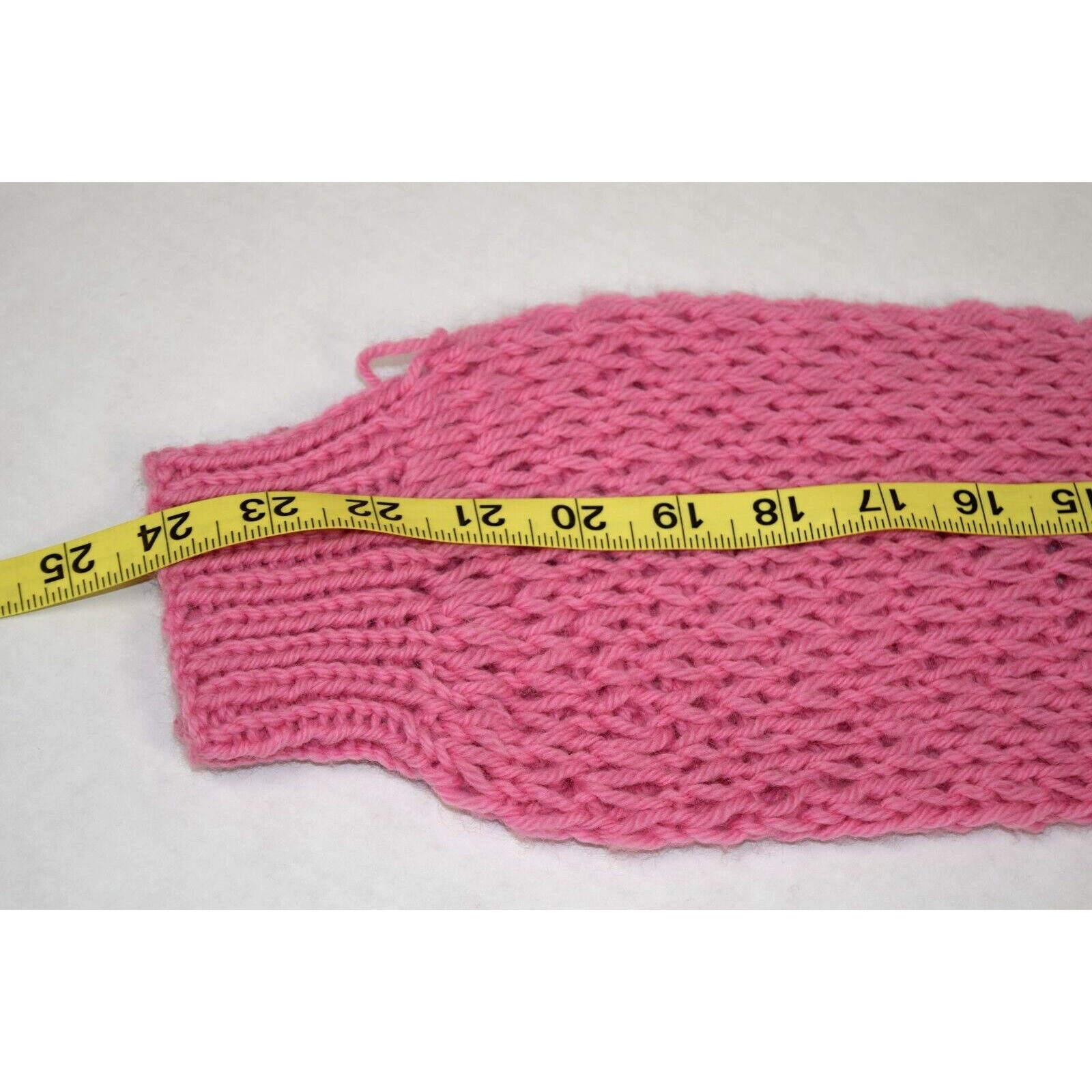 Vintage Crochet Sweater Hand Knit Size S/M 70s Bubble Gum Pink Soft Lightweight
