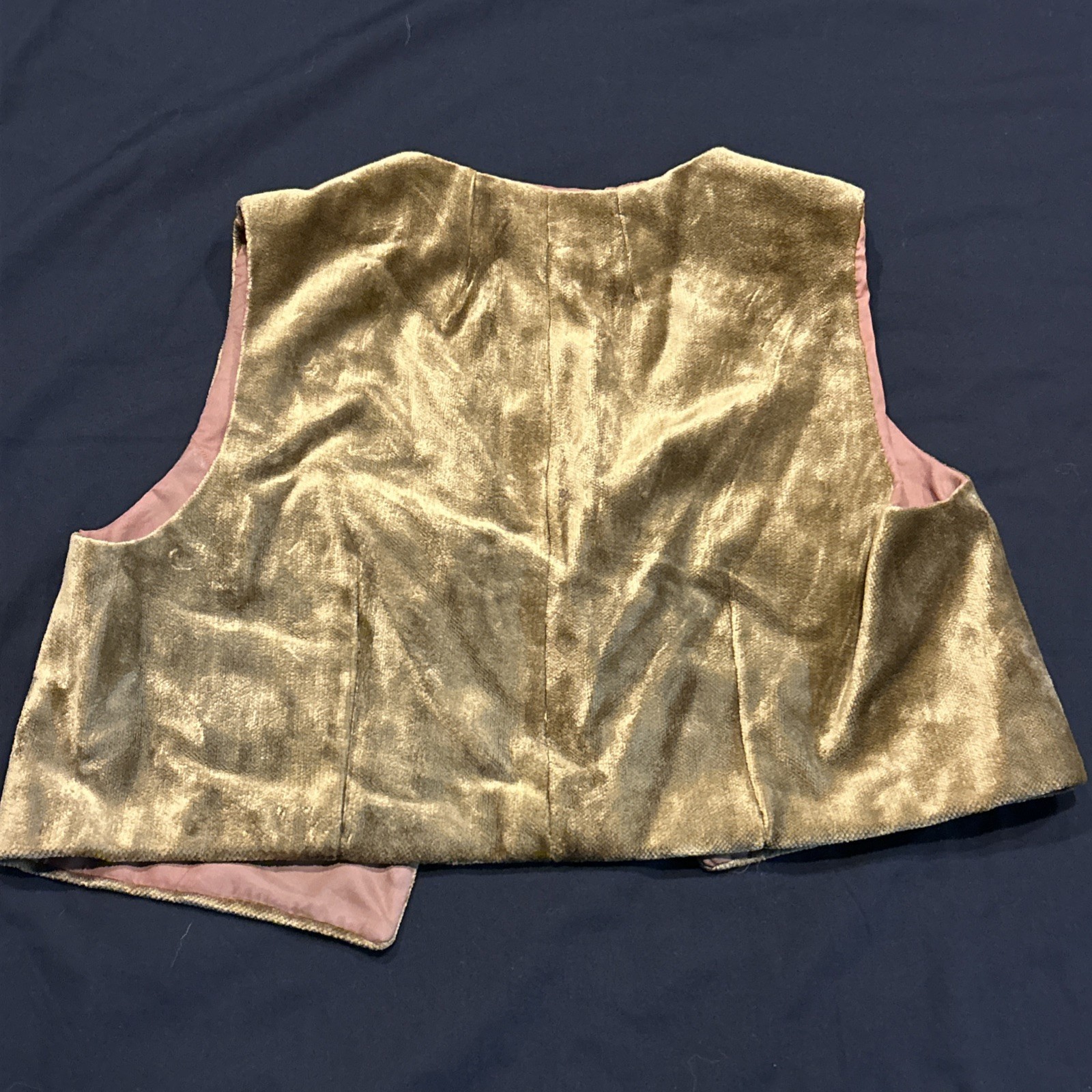 Handmade Vest Velour Women’s Sleeveless Costume Lined B7