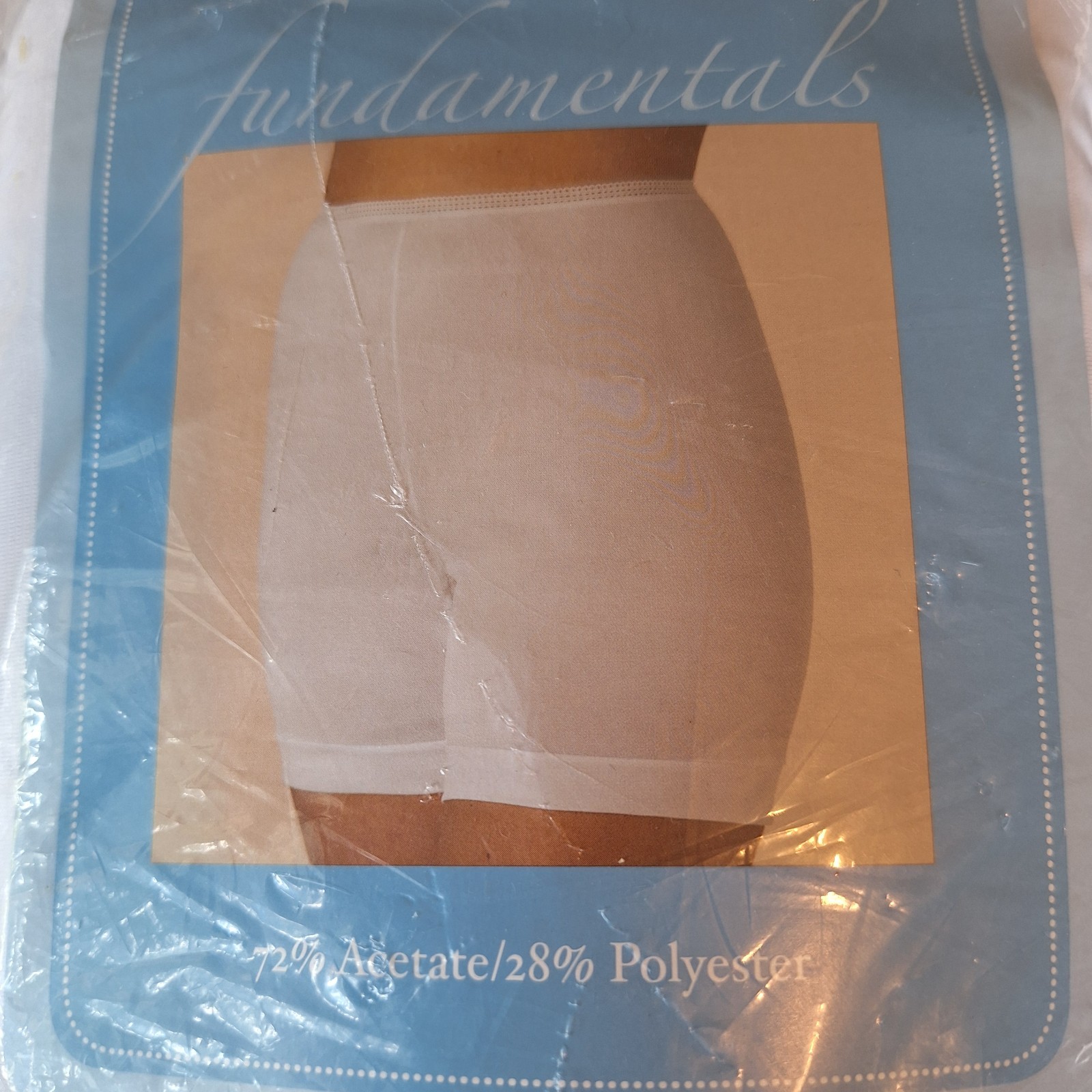 2 Vintage Blue Package Sears Size 10 Acetate Tricot Straight Leg Panties 3 Pack