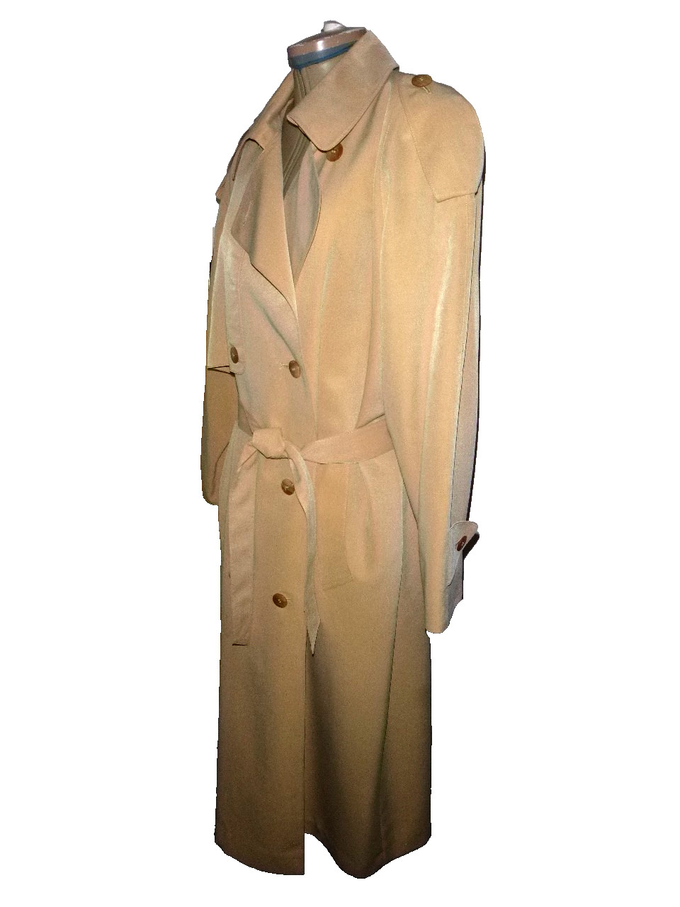 Vintage 90’s Nieman Marcus Lightweight Oversized Beige Trenchcoat Size 12