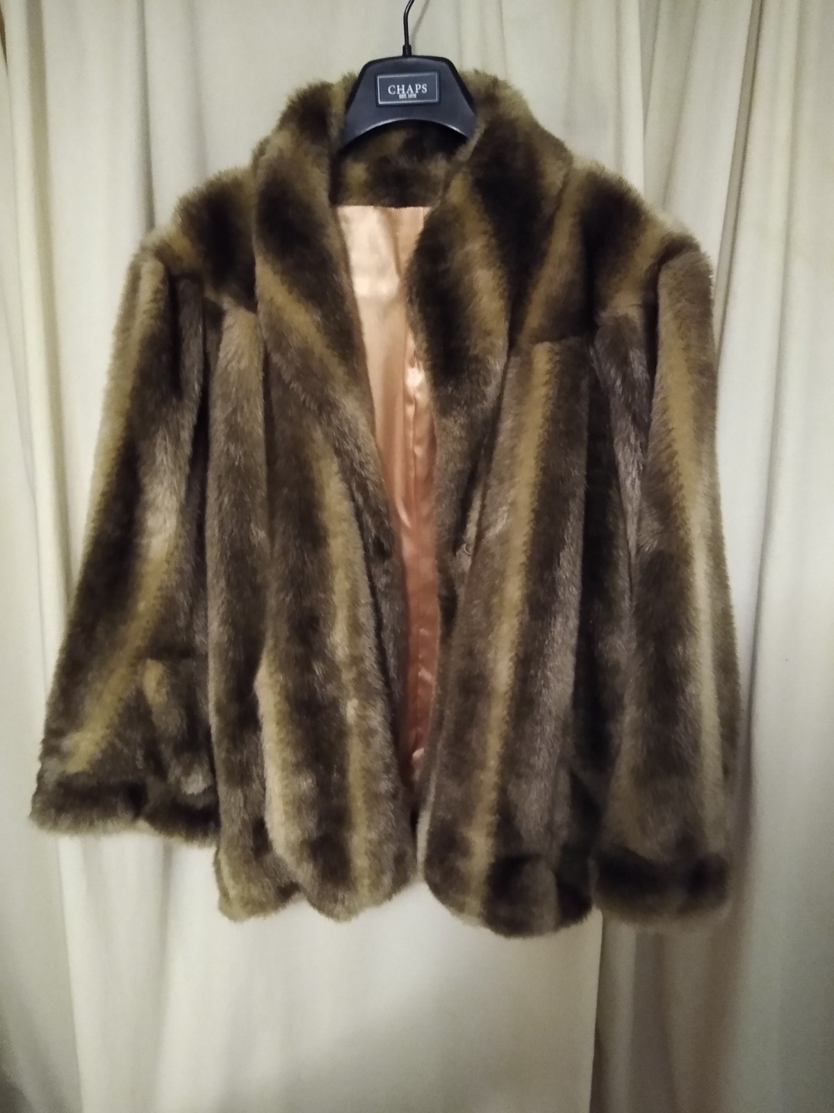 Colony Faux Fur Coat 1950s Size 10 Globe USA Very Rare Vintage Movie Prop Regal