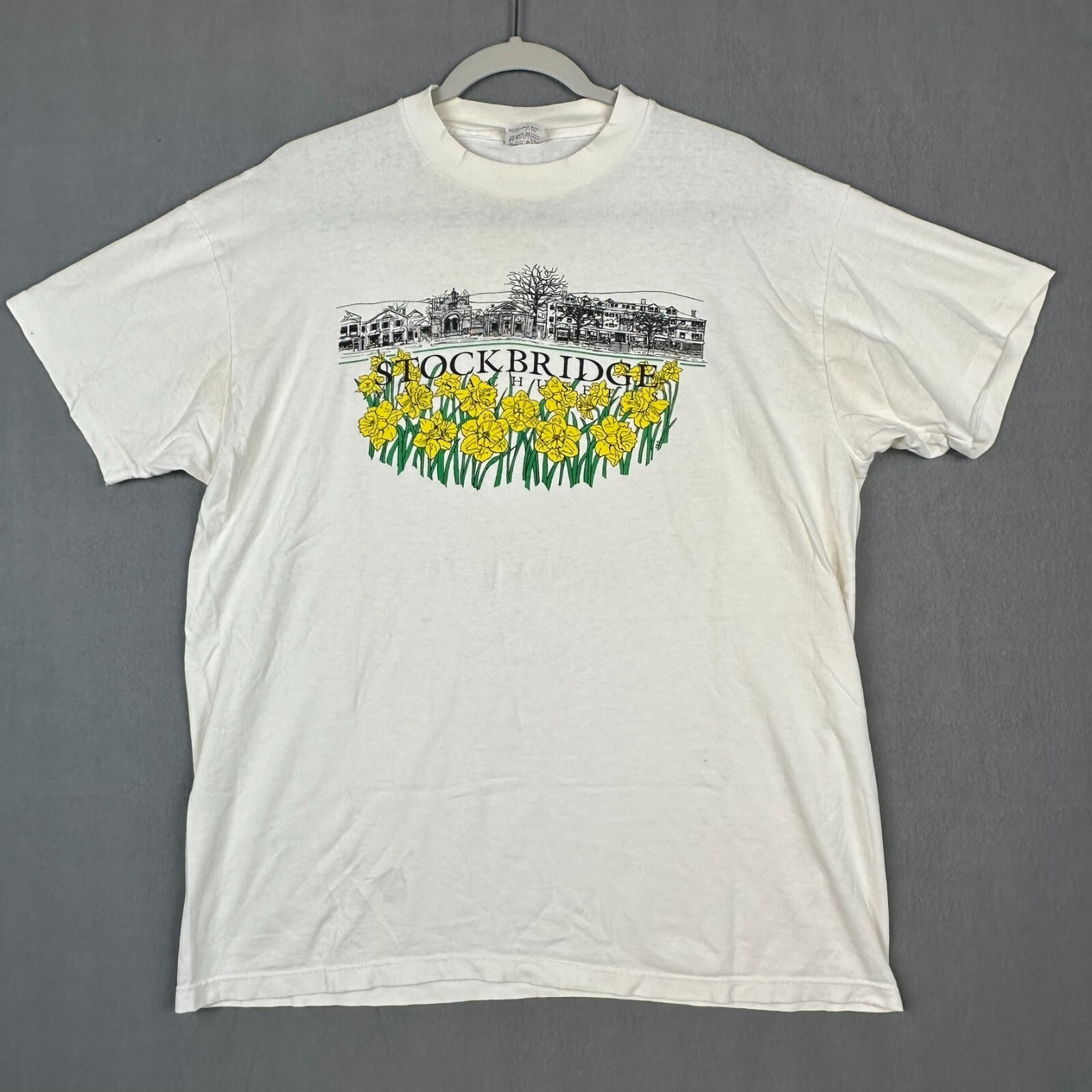 VTG Stedman Super Hi Cru Single Stitch T Shirt XL Stockbridge Massachusetts USA
