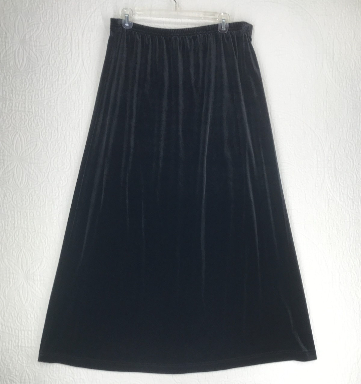 Vintage Joan Leslie Velvet 3Pc Outfit Jacket /Top Sz XL Skirt Sz L Black Leopard