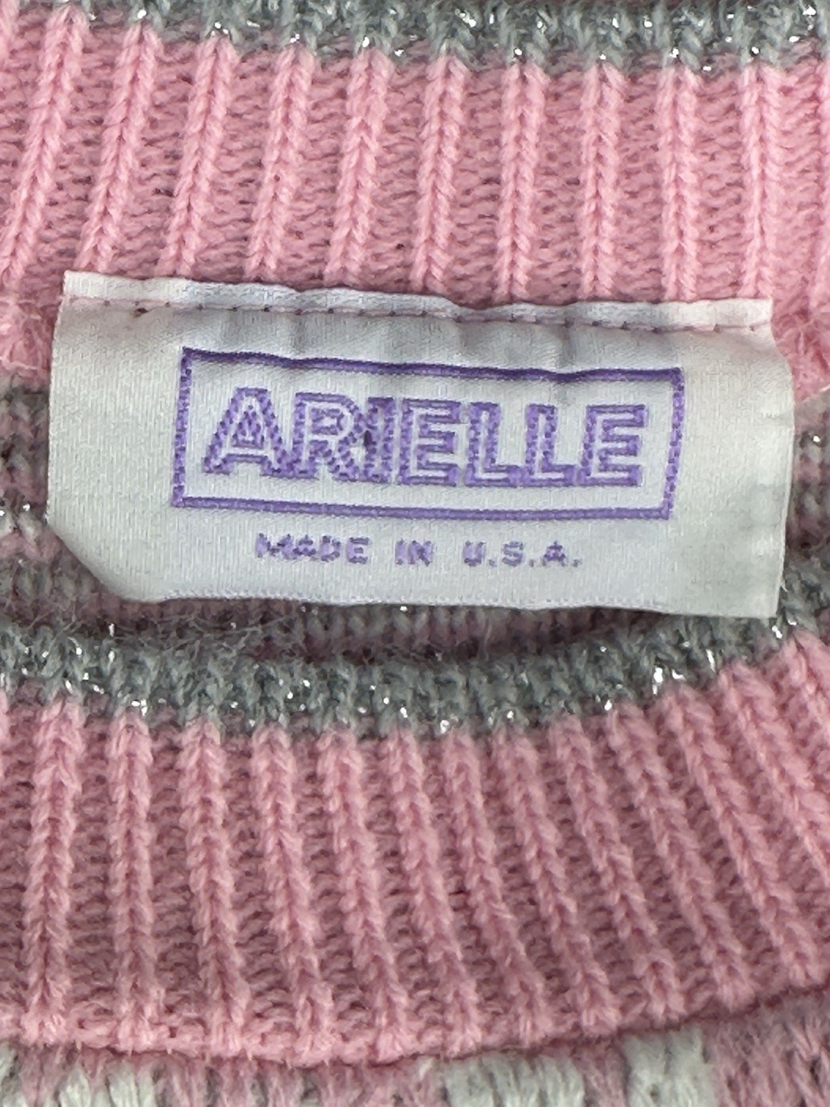 Vtg Arielle Pastels 80’s 90’s Iconic Women’s Pullover Sweater Size Medium