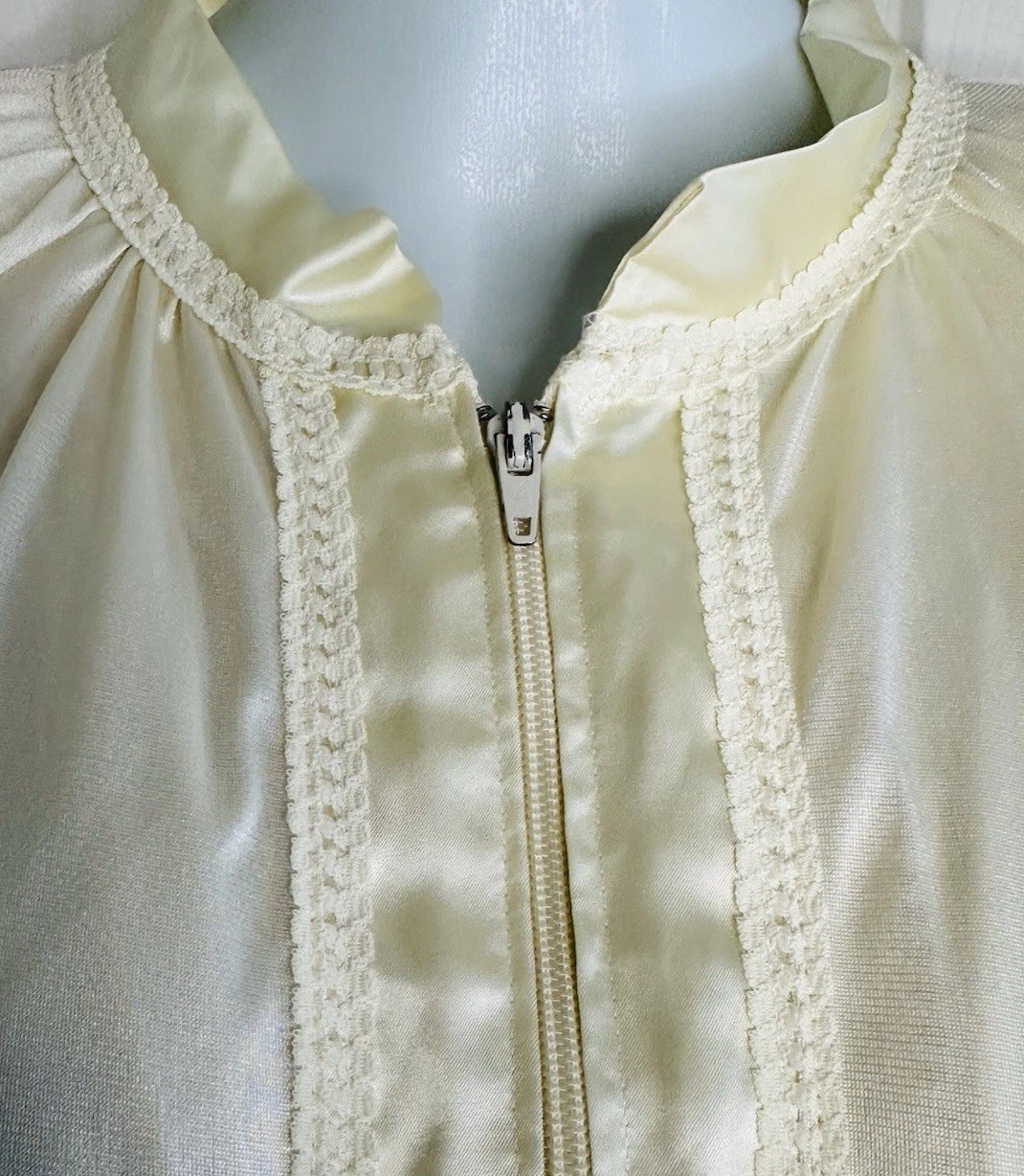 Vtg Gossard Artemis Peignoir Set Yellow Nylon Nightgown & Robe Size Small