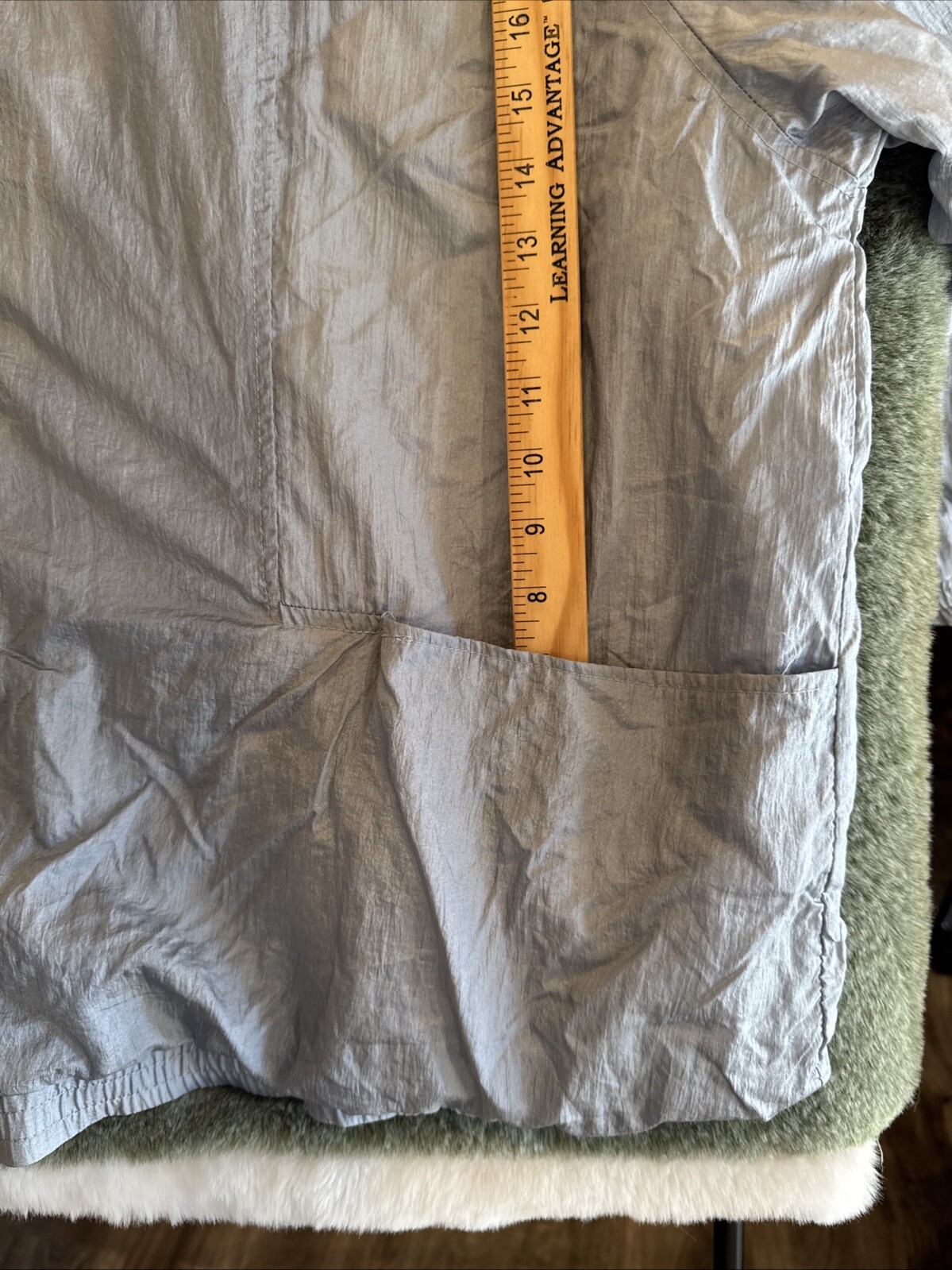 Vintage Metallic Silver bomber Jacket Windbreaker TUDOR COURT by HABAND, size 4X