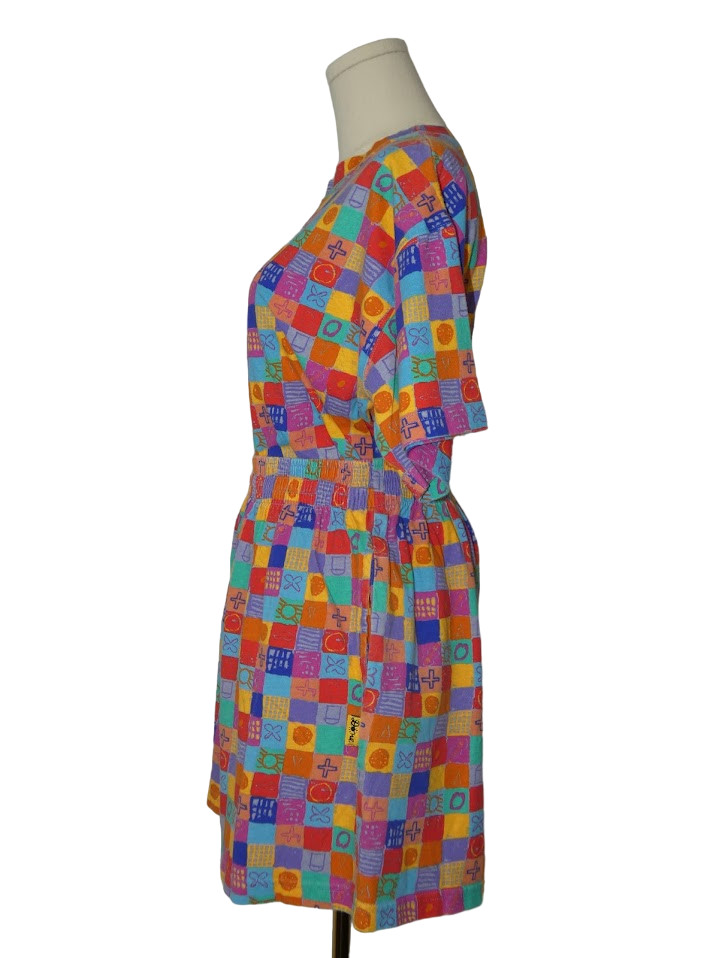 Vintage 90s Ken Done Art & Design All-over Print Shorts T Shirt Co-ord Set Sz L