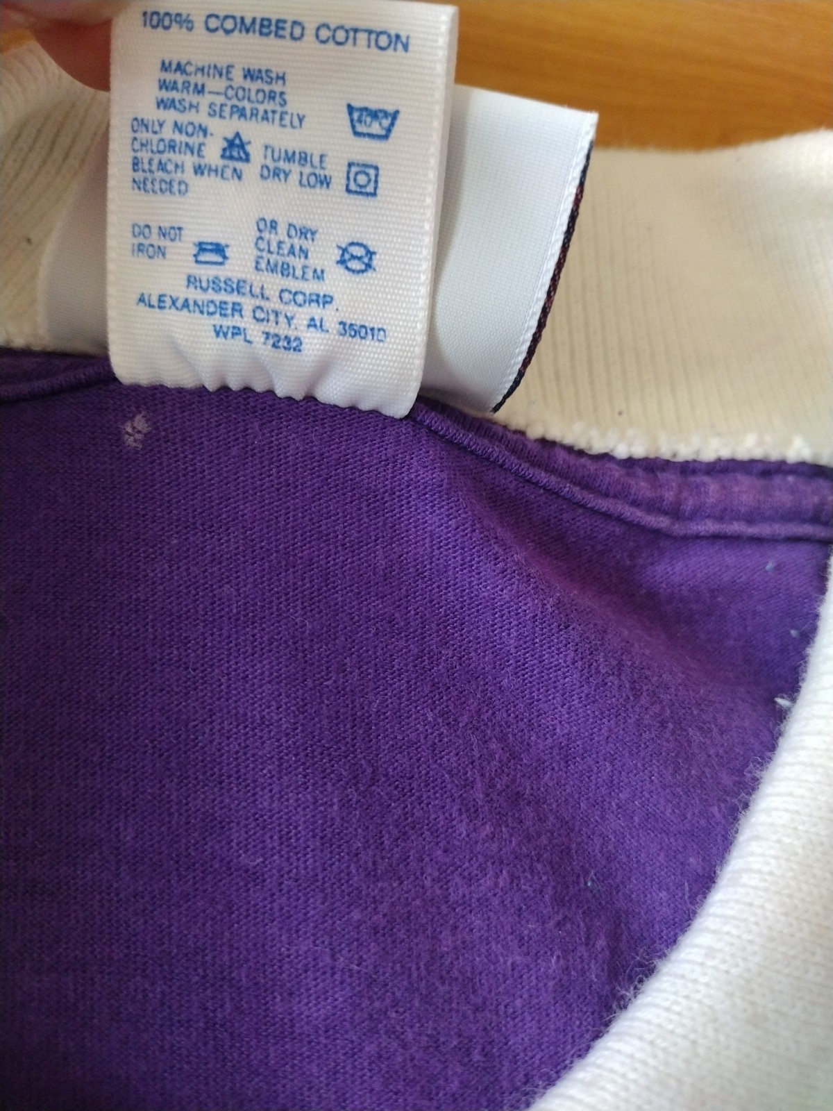 Vintage XL Grandma Style Morning Sun Jerzees Purple Cat Sleeping USA Made Shirt