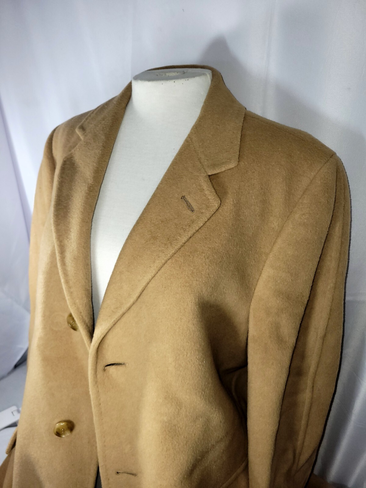 Vintage GOLD’S Merino Wool and Mongolian Camel Hair Trench Coat