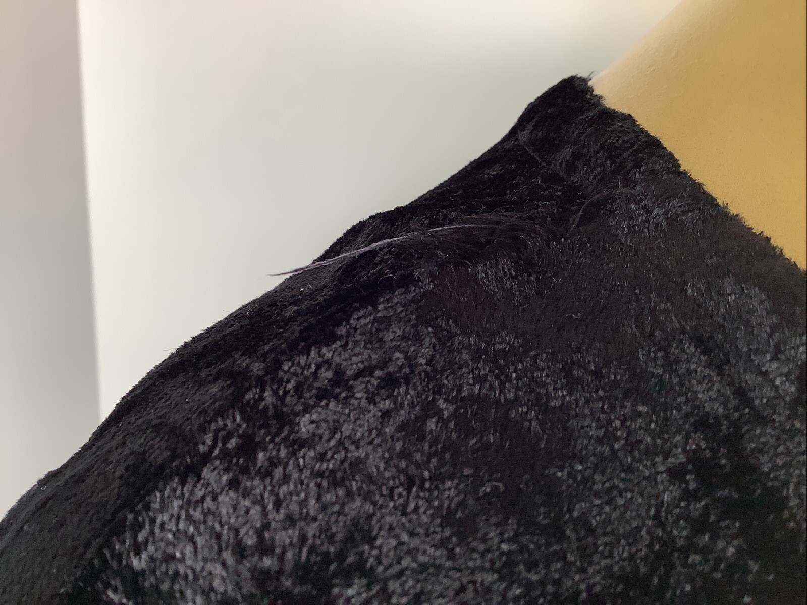 Vintage Star Of India Dress Size Medium Black Velvety Long Sleeve Made In India