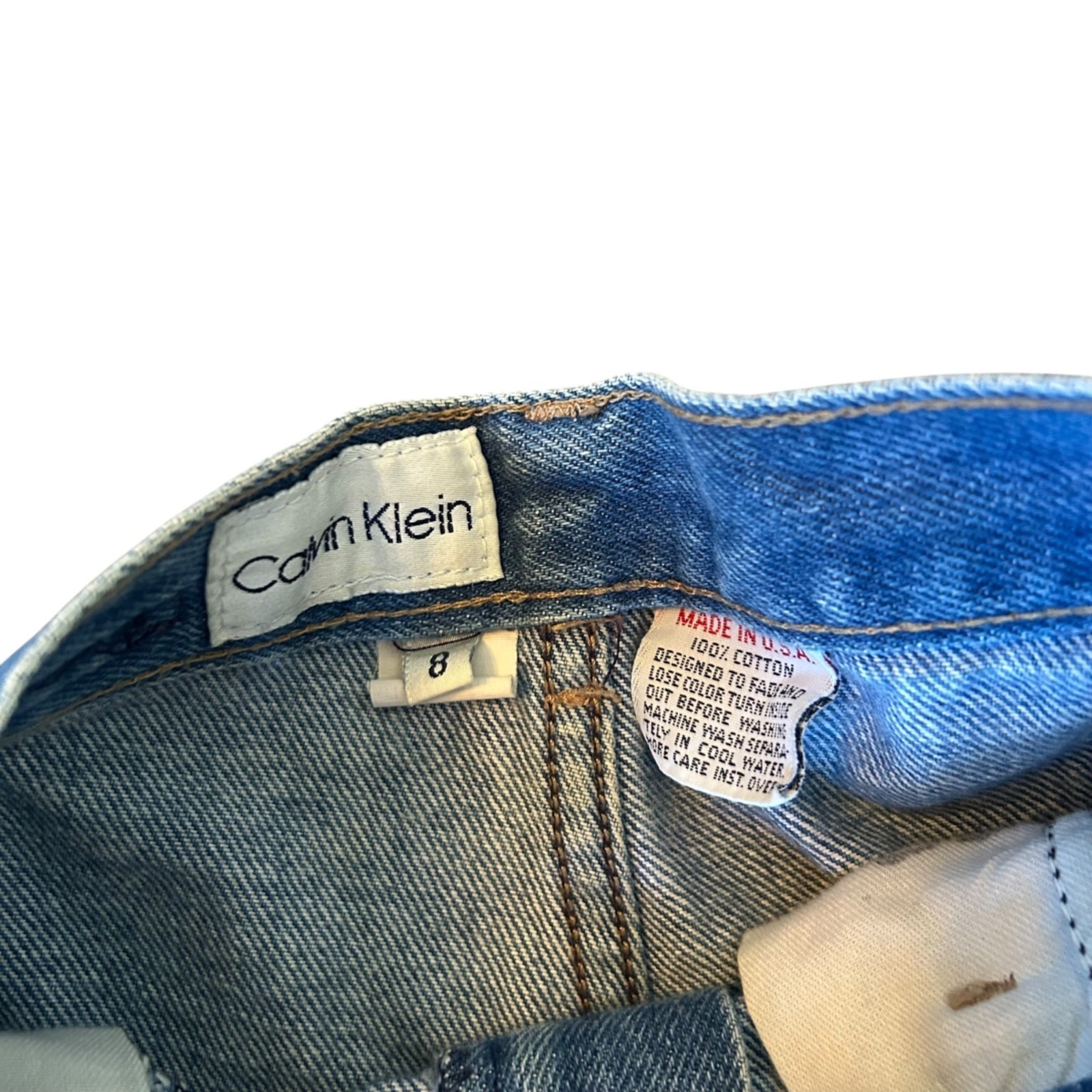 Vintage Calvin Klein Pleated Ultra High Rise Balloon Denim Jeans USA 6