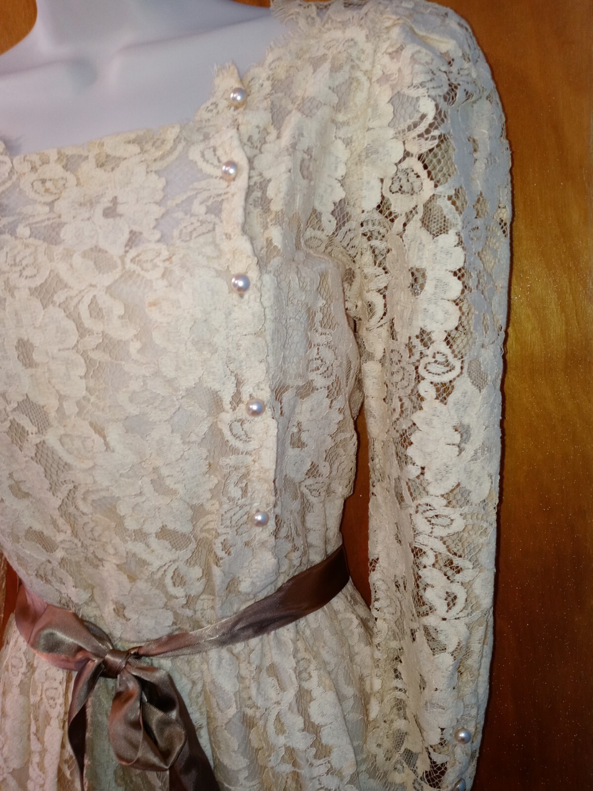 Stunning Vintage Lace Dress Costume Photo Shoot Cachet by Bari Protas Sz 5/6