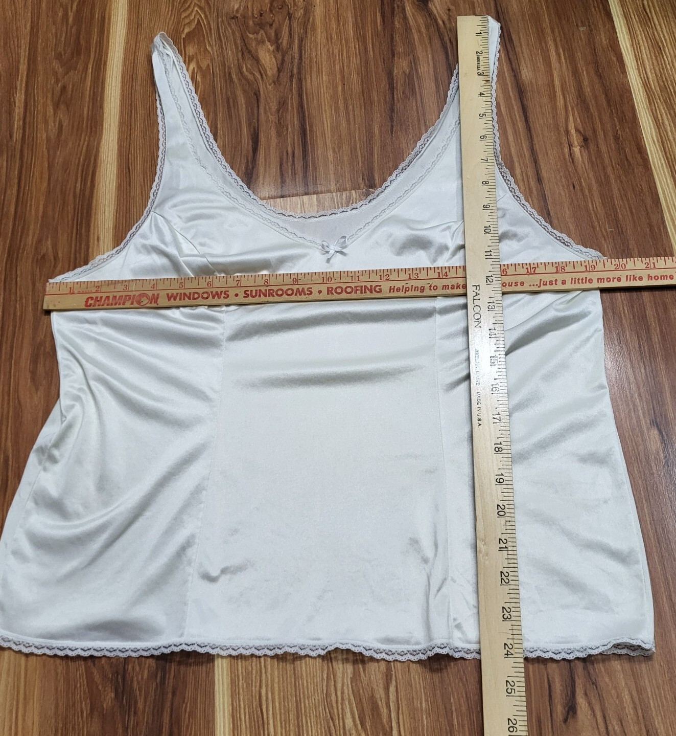 Vintage Vanity Fair Nylon Cami Camisole Lingerie 17-760 Top Size 40/46 Ivory