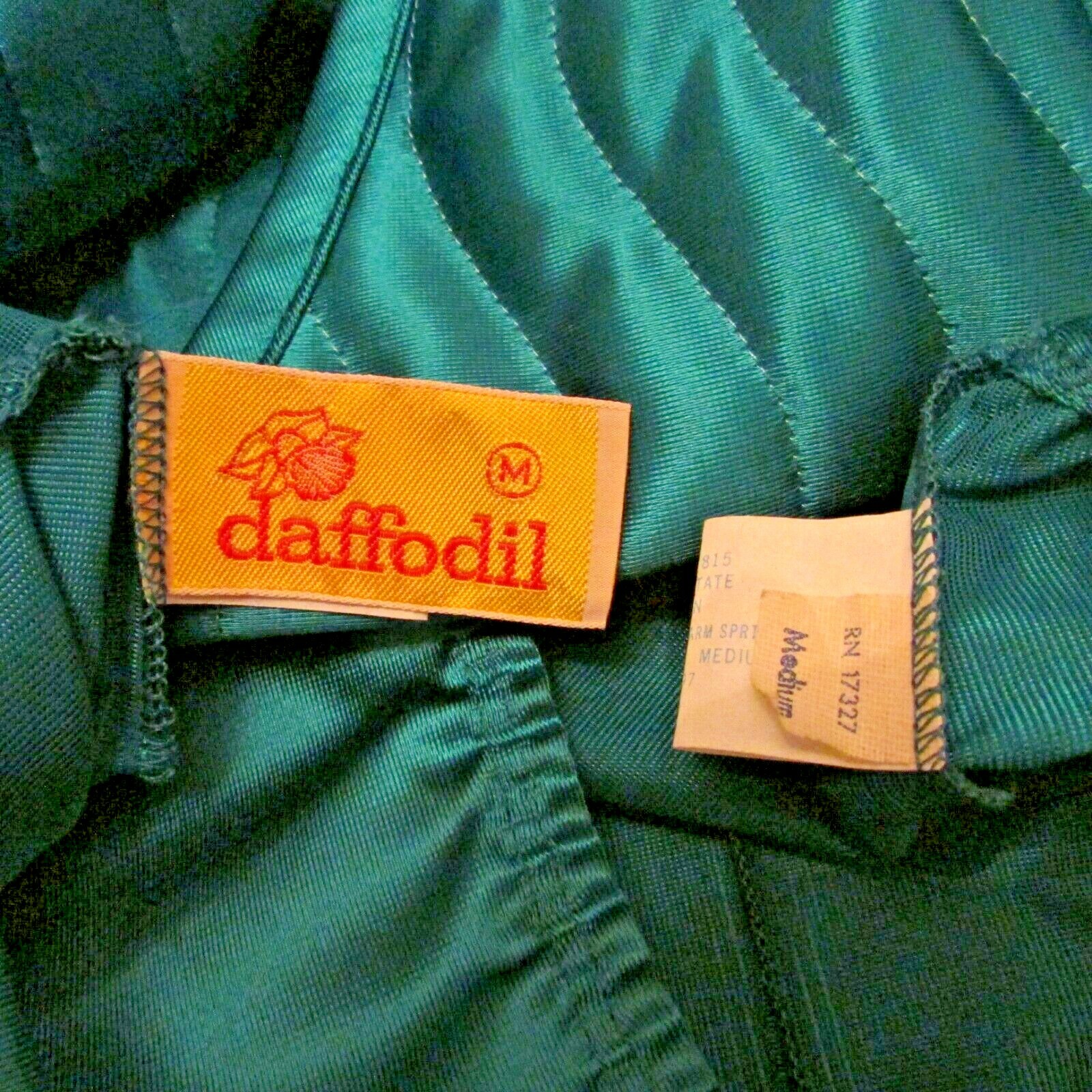 3pc Daffodil Green Lounge Pajama set Quilted Jacket Camisole Pants M USA made