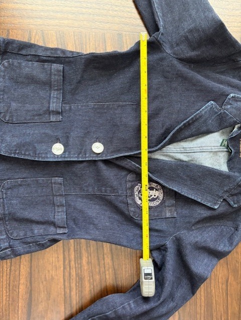 Vintage Ralph Lauren Jean Co Two Button Crest Blazer Women’s Small Dark Denim