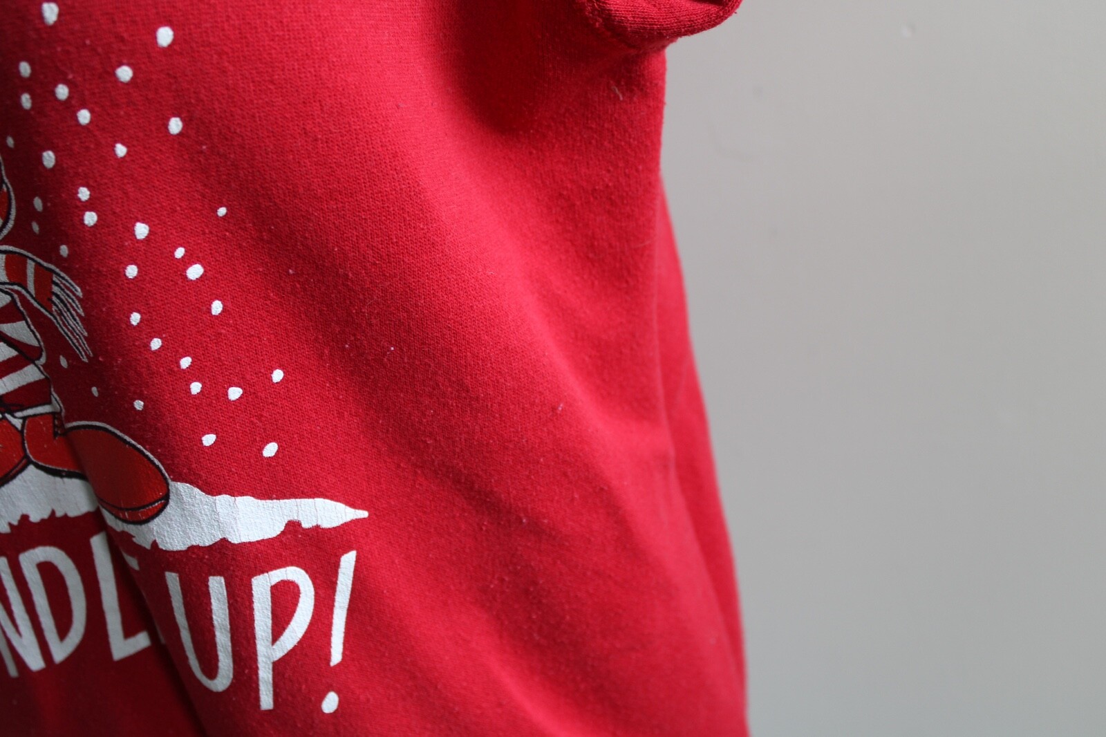 Vtg 80s Tweety S Bundle Up Winter Snow Red Sweatshirt Top Artex Warner Bros