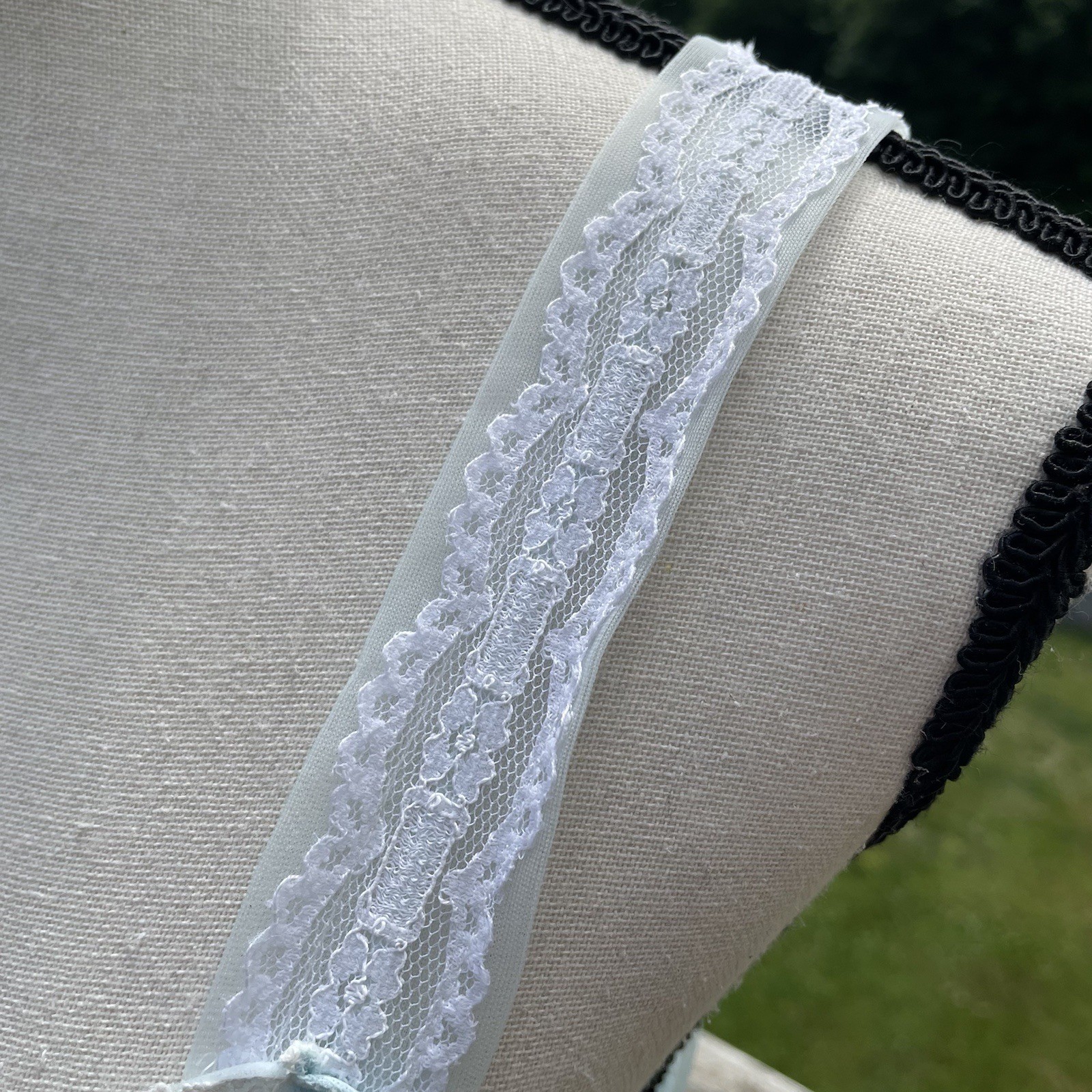 EVETTE Nightgown Gown Chiffon Lingerie Nylon Floral Lace Dainty Regency Vtg Med